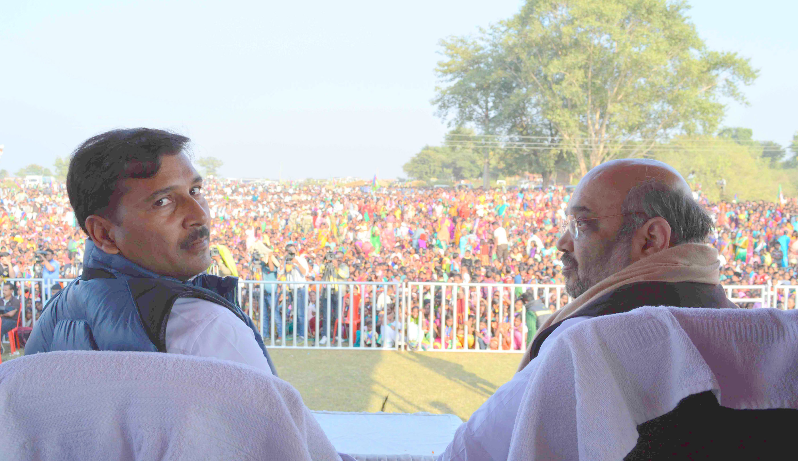 BJP National President, Shri Amit Shah addressing public meeting at Silli Assembly, Sonahatu, Distt. Ranchi Rural, Jharkhand on December 4, 2014