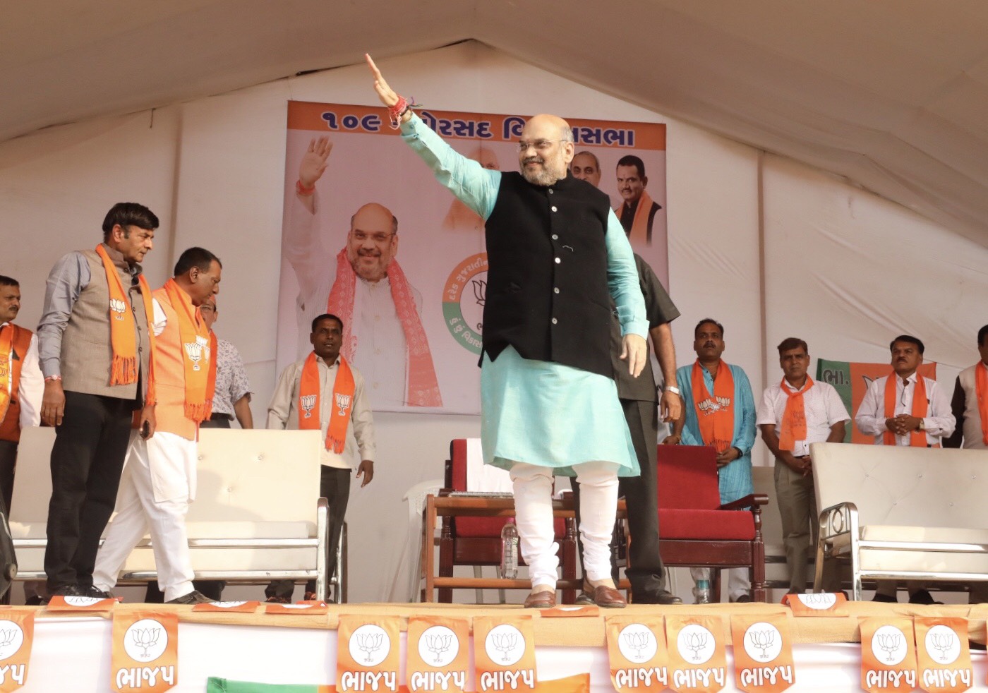 BJP National President, Shri Amit Shah addressing public meeting in Borsad, Anand (Gujarat)