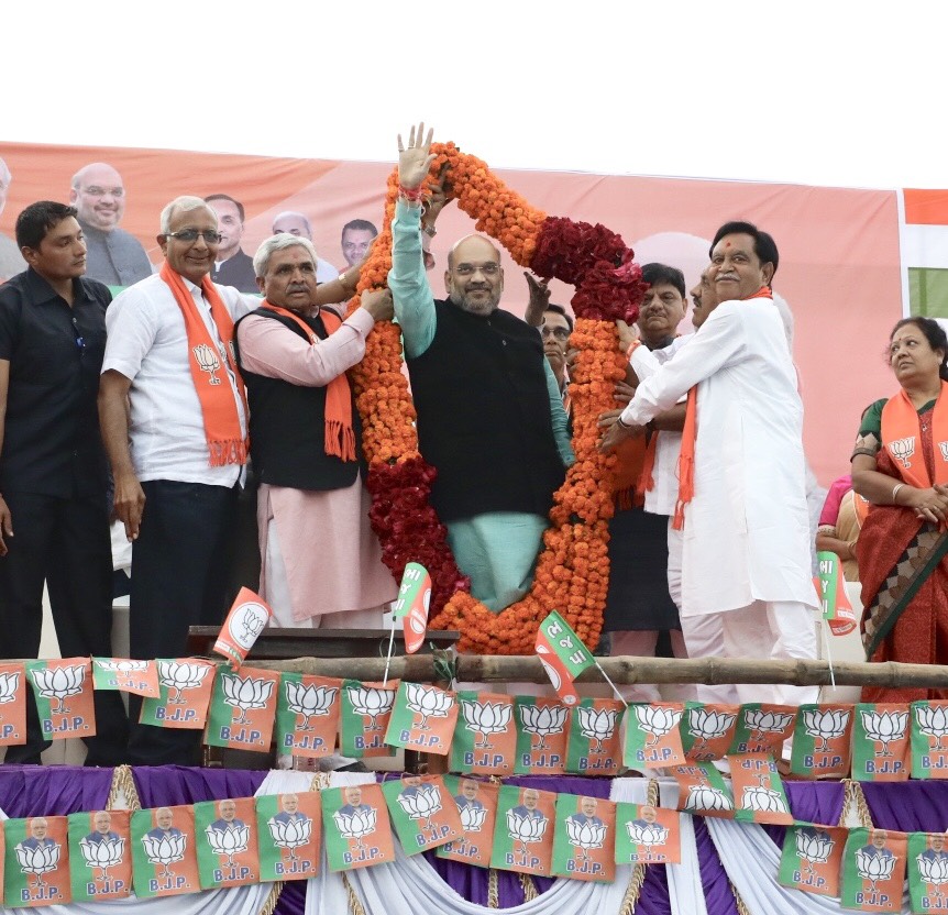 BJP National President, Shri Amit Shah addressing public meeting in Dabhoi (Gujarat)