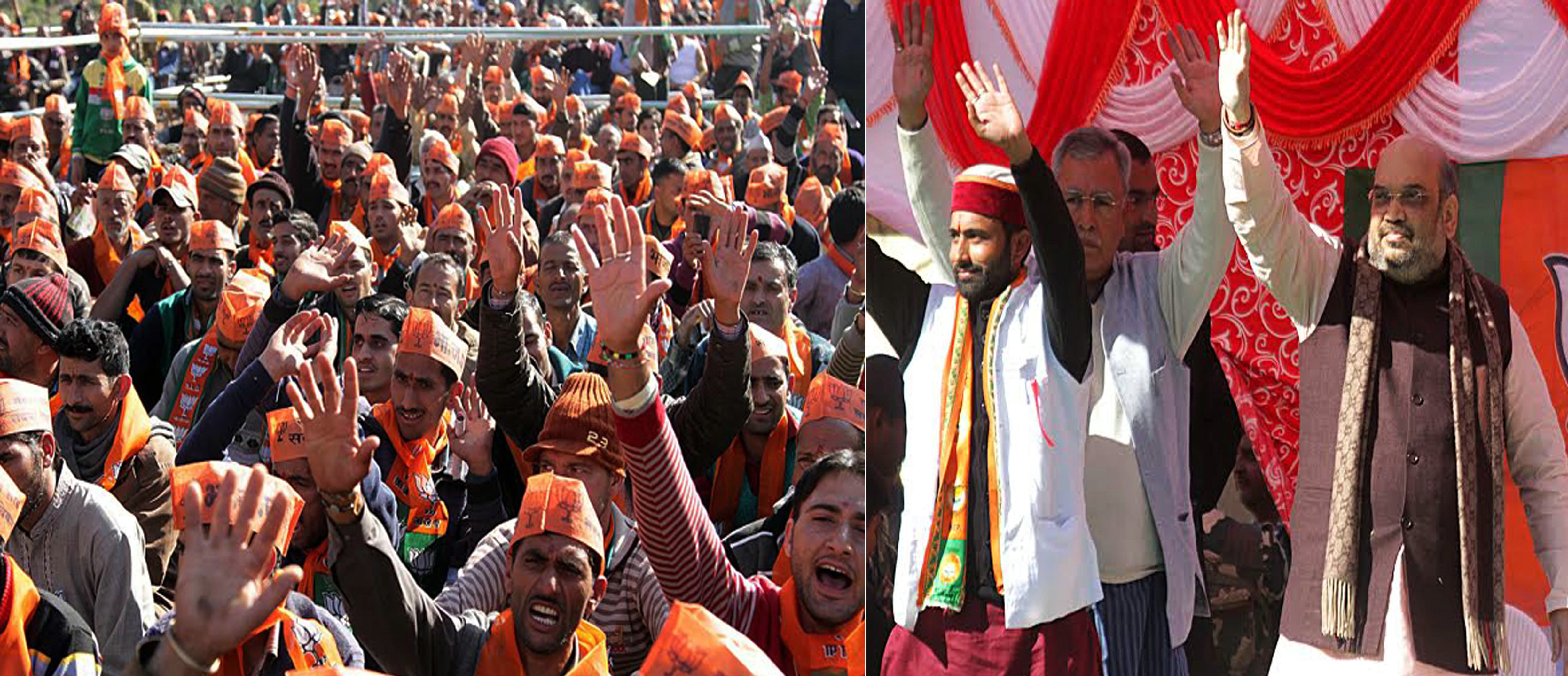 BJP National President, Shri Amit Shah addressing public meeting in Ramban (Jammu & Kashmir) on November 20, 2014