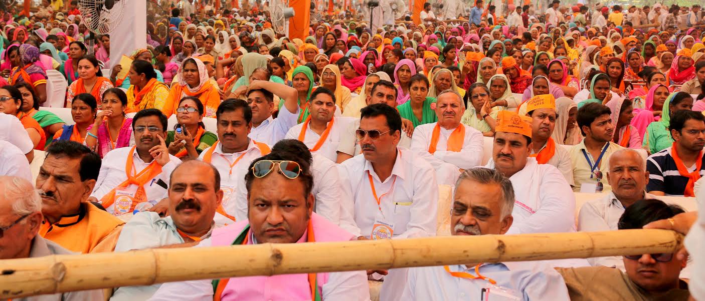 BJP National President, Shri Amit Shah addressing public meeting on Jan Kalyan Parv at Sector-12 Ground, Karnal (Haryana) on May 26, 2015