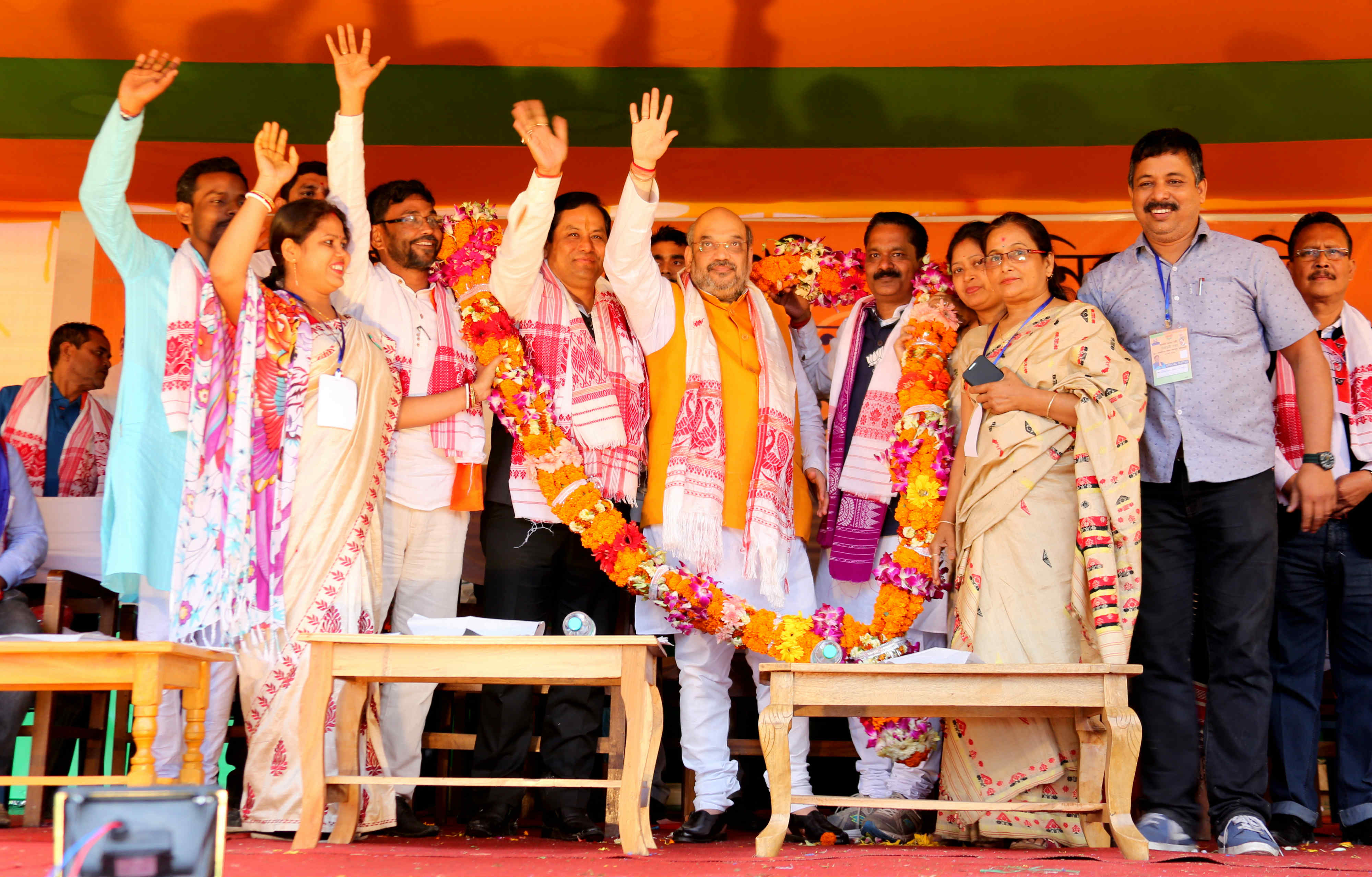 BJP National President, Shri Amit Shah addressing public meetings at Dhekiajuli (Assam) on March 28, 2016