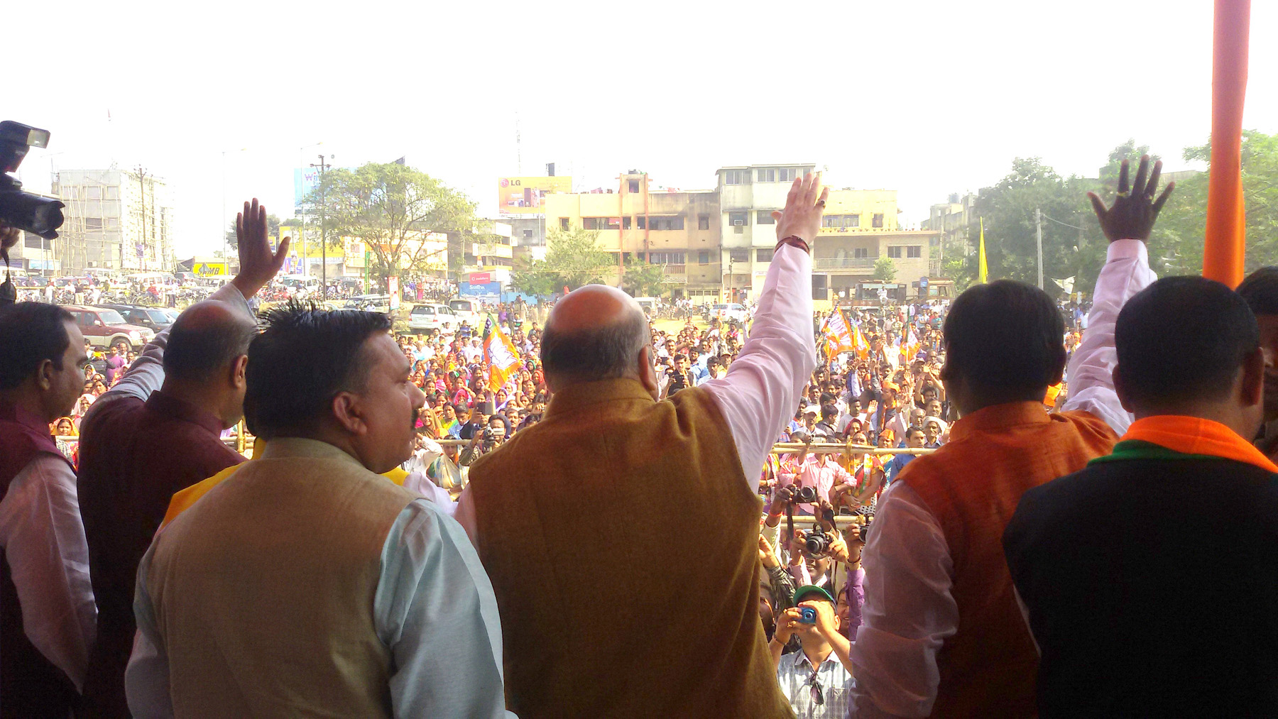 BJP National President Shri Amit Shah addressing public meetings in Saraikela, Jharkhand on November 23, 2014