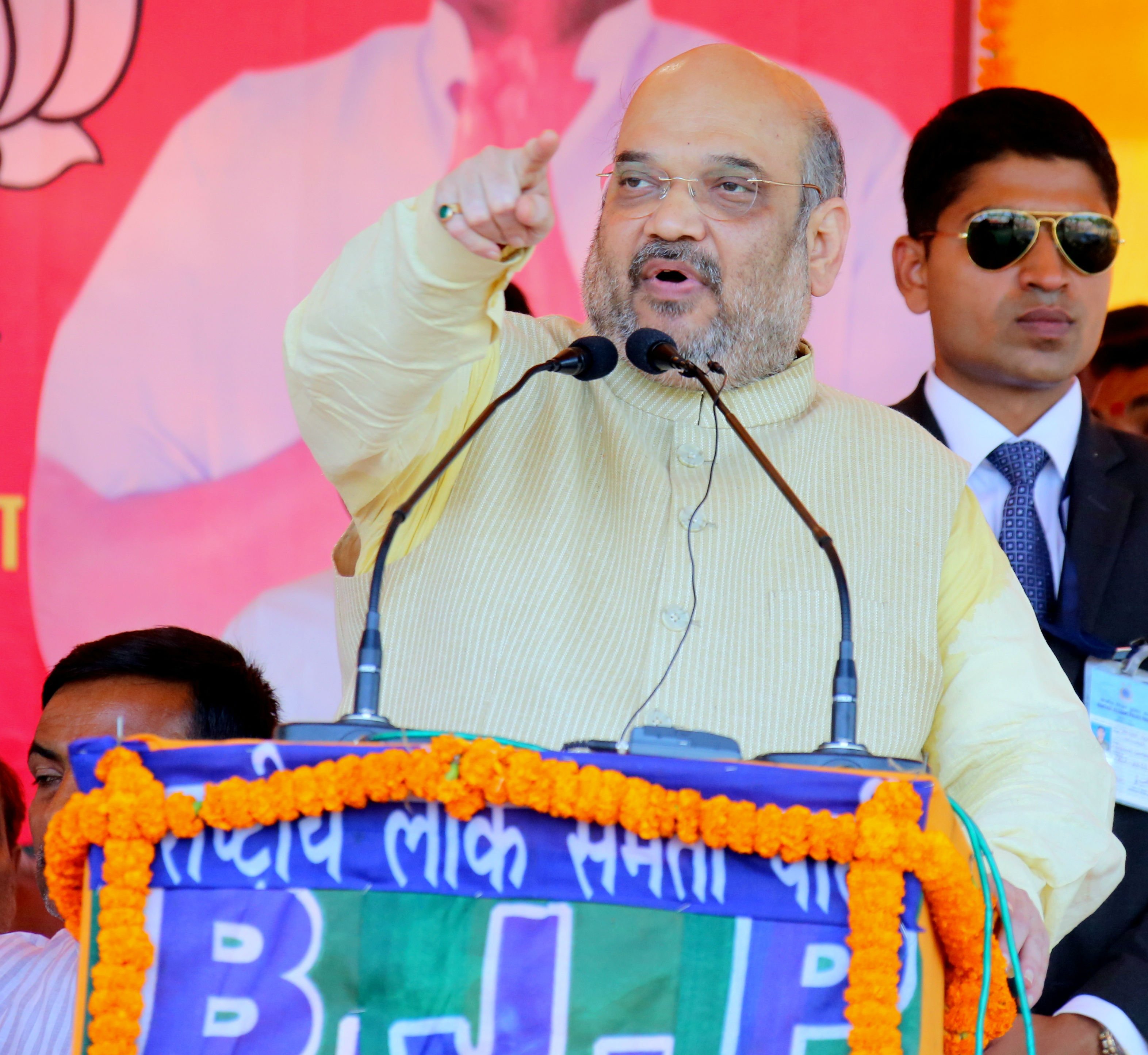 BJP National President, Shri Amit Shah addressing public rally at High School Ground,Haspur, Goh (Aurangabad) on October 10, 2015