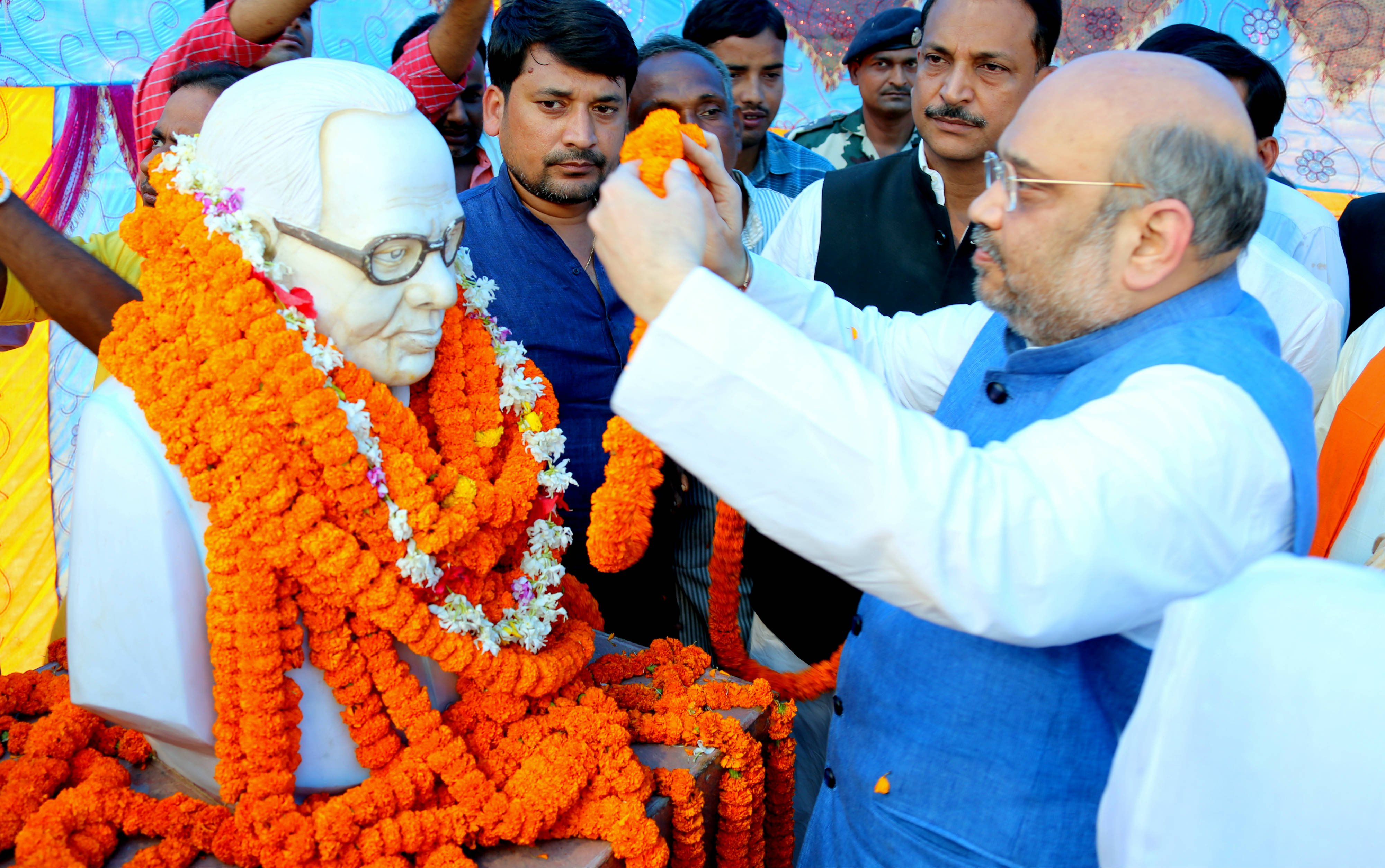 BJP National President, Shri Amit Shah addressing public rally at Trust Campus, Lala Tola, Sitab Diara, Chhapra (Bihar) on October 11, 2015