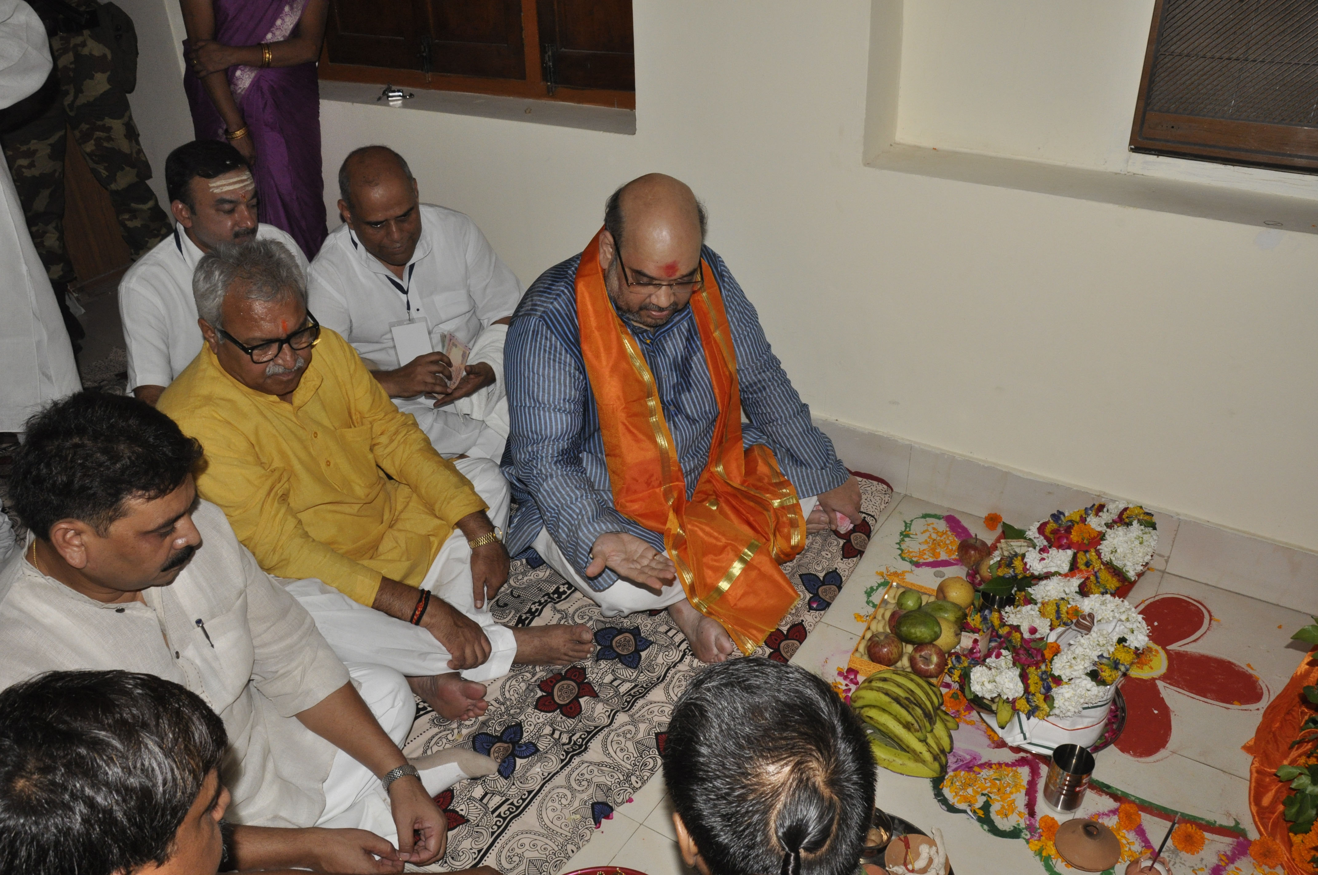 BJP National President, Shri Amit Shah at the opening of Prime Minister Shri Narendra Modiji's Varanasi Parliamentary Office at Varanasi on August 20, 2014