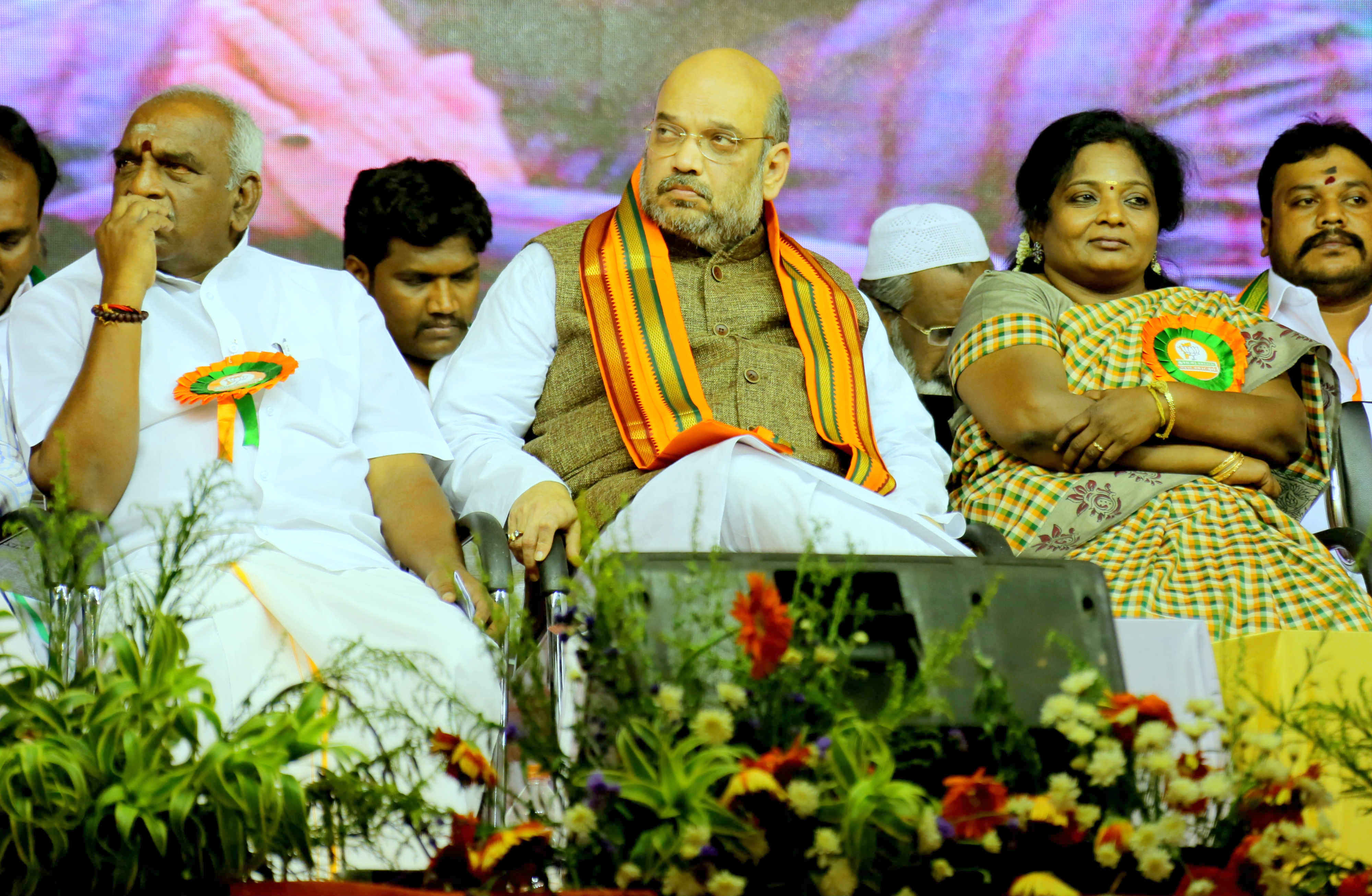 BJP National President, Shri Amit Shah during Press Conference at Tiruchirapalli, Tamil Nadu April 13, 2016