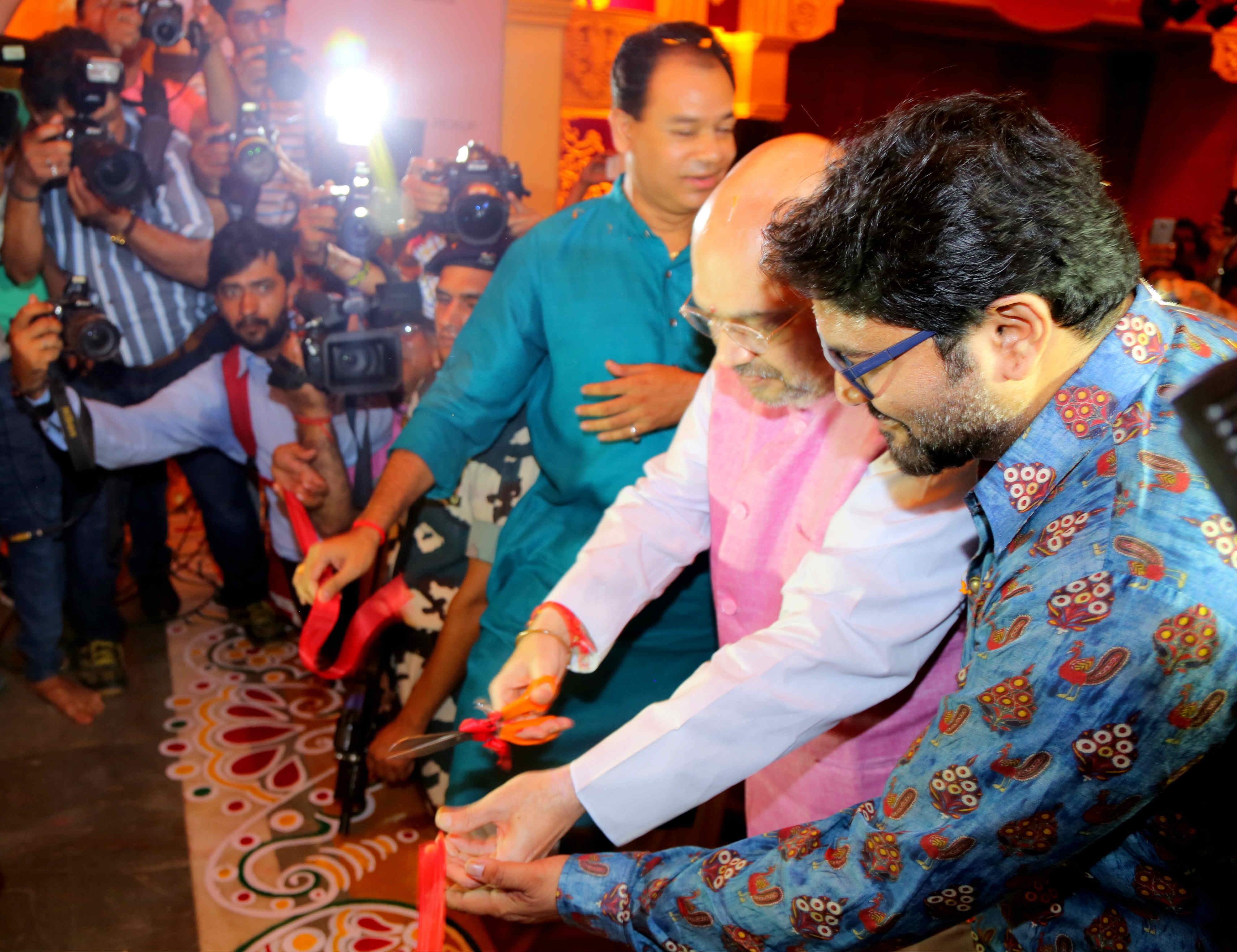 BJP National President, Shri Amit Shah inaugurated Durga Puja on the occasion of Golden Jubliee of Matri Temple Durga Puja in New Delhi on October 6, 2016