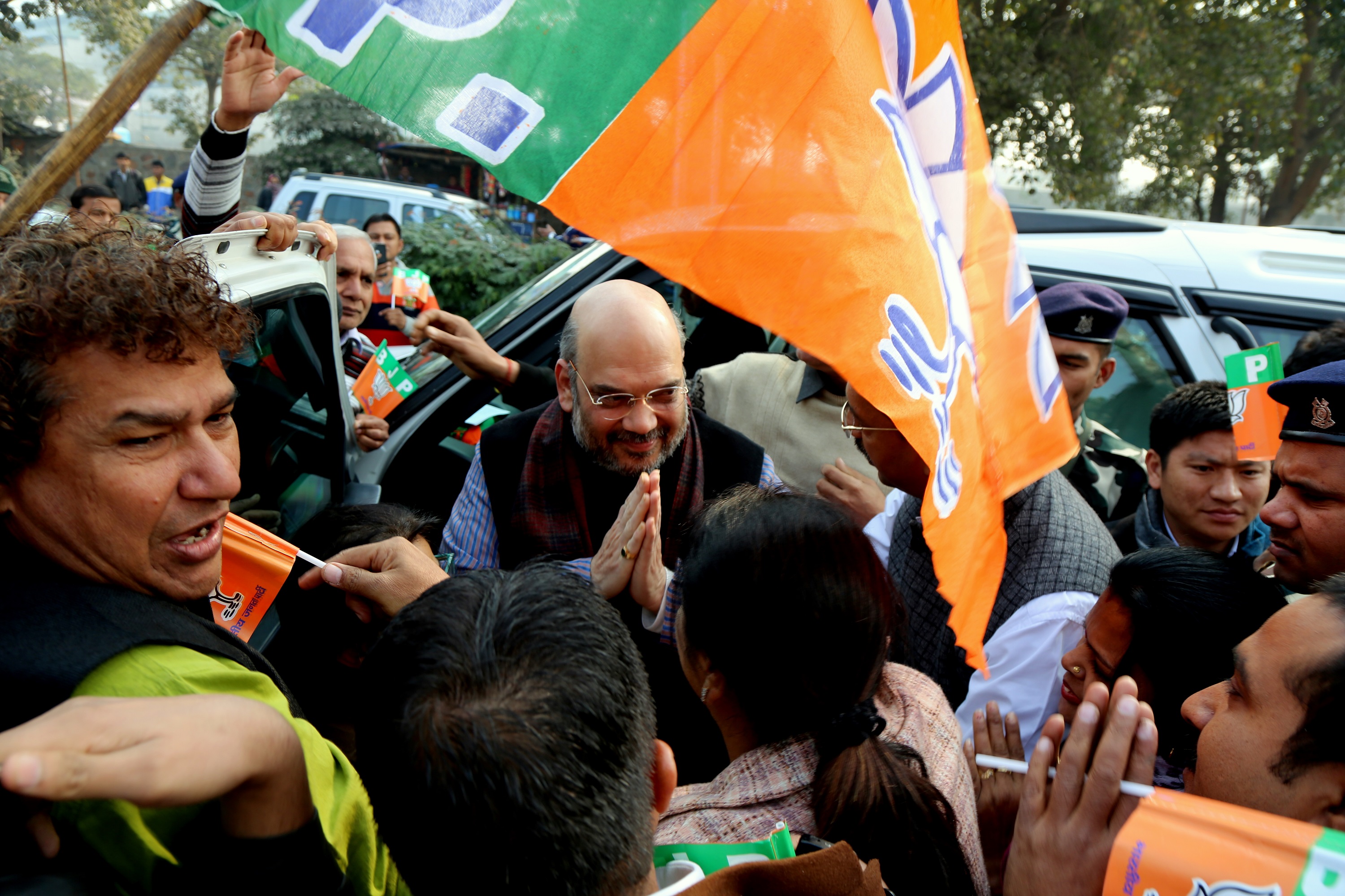 BJP National President Shri Amit Shah inaugurating a Health Check-Up Camp for Poor & Needy Senior Citizens organised by Varishth Nagrik Kesari Club today at Pitampura December 24, 2015