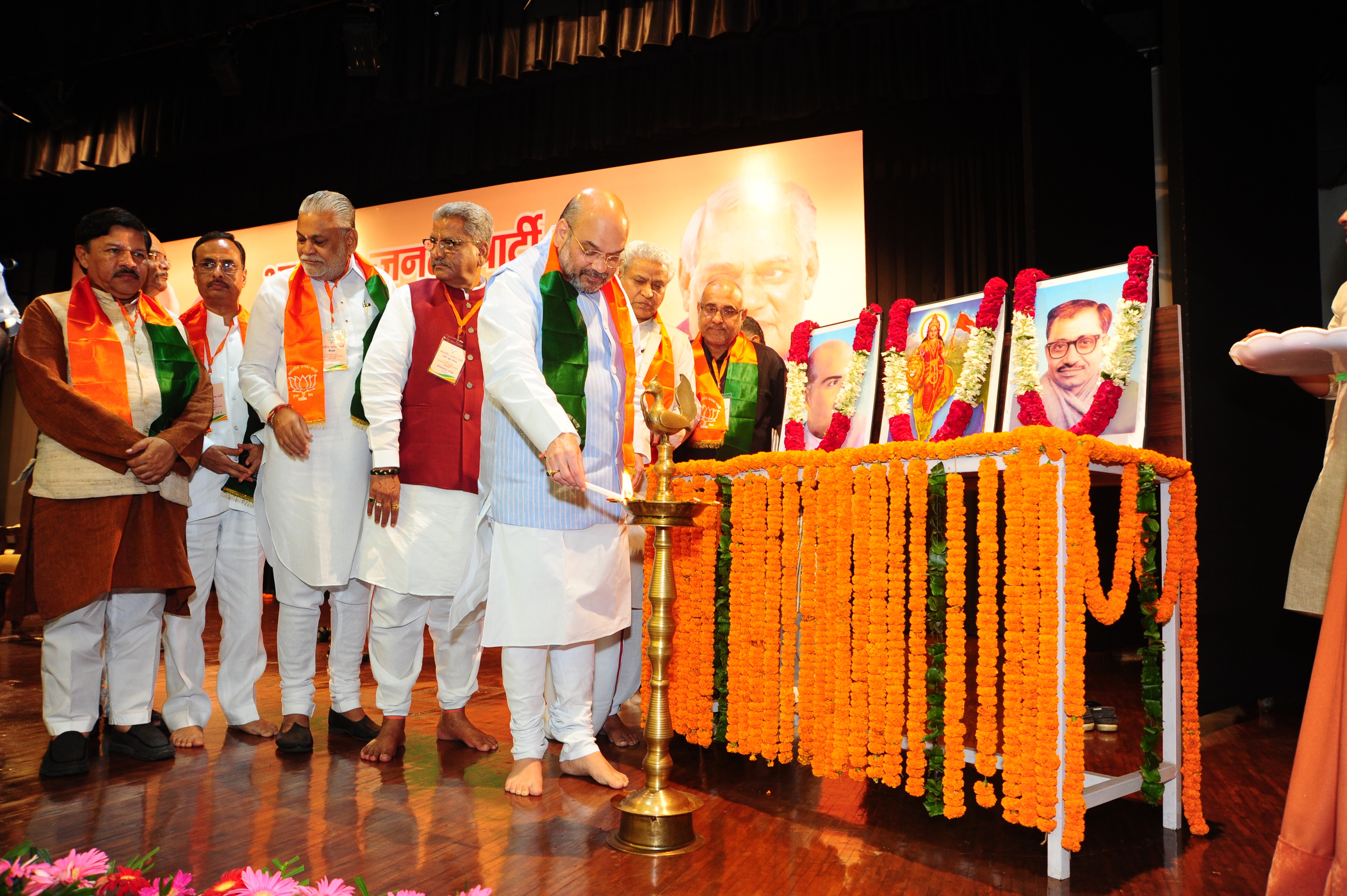 BJP National President, Shri Amit Shah inaugurating BJP National Core Group Meeting at NDMC Convention Centre, New Delhi on August 23, 2016