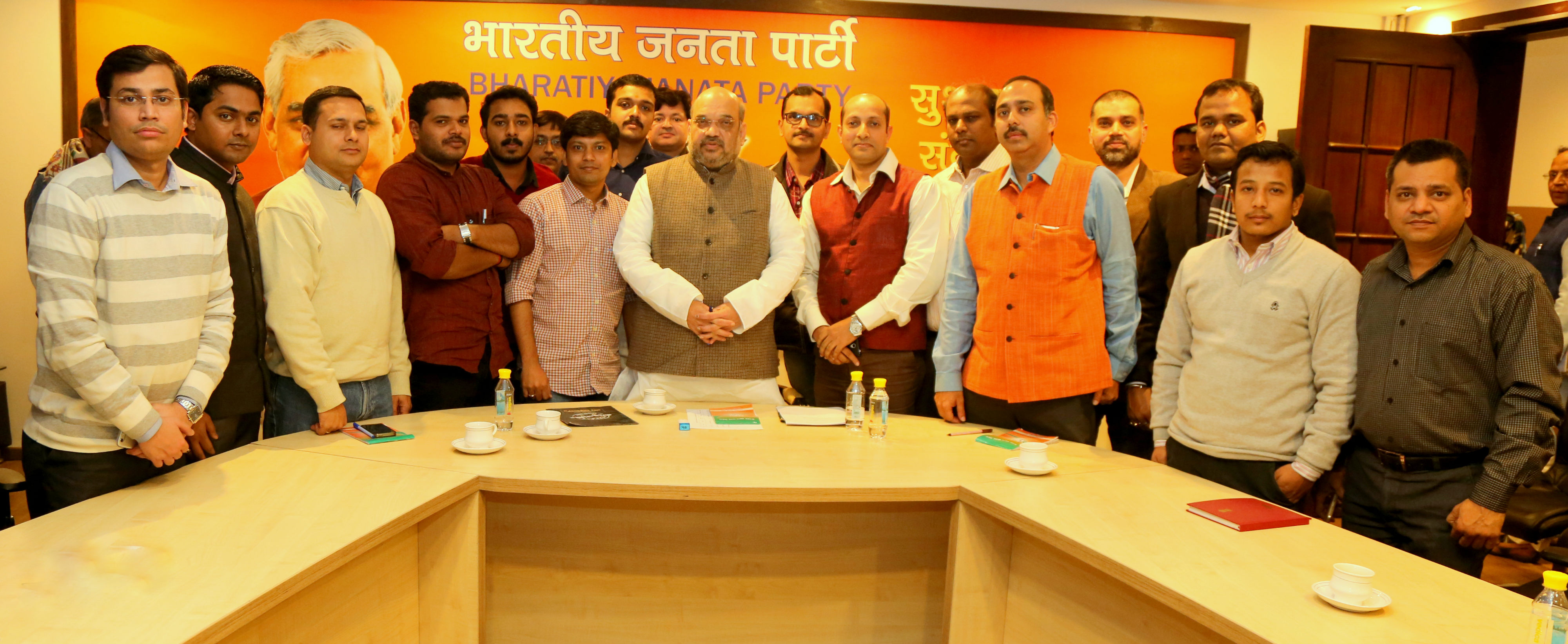 BJP National President, Shri Amit Shah inaugurating BJP National Office Bearers Meeting at NDMC Convention Centre, New Delhi on March 19, 2016