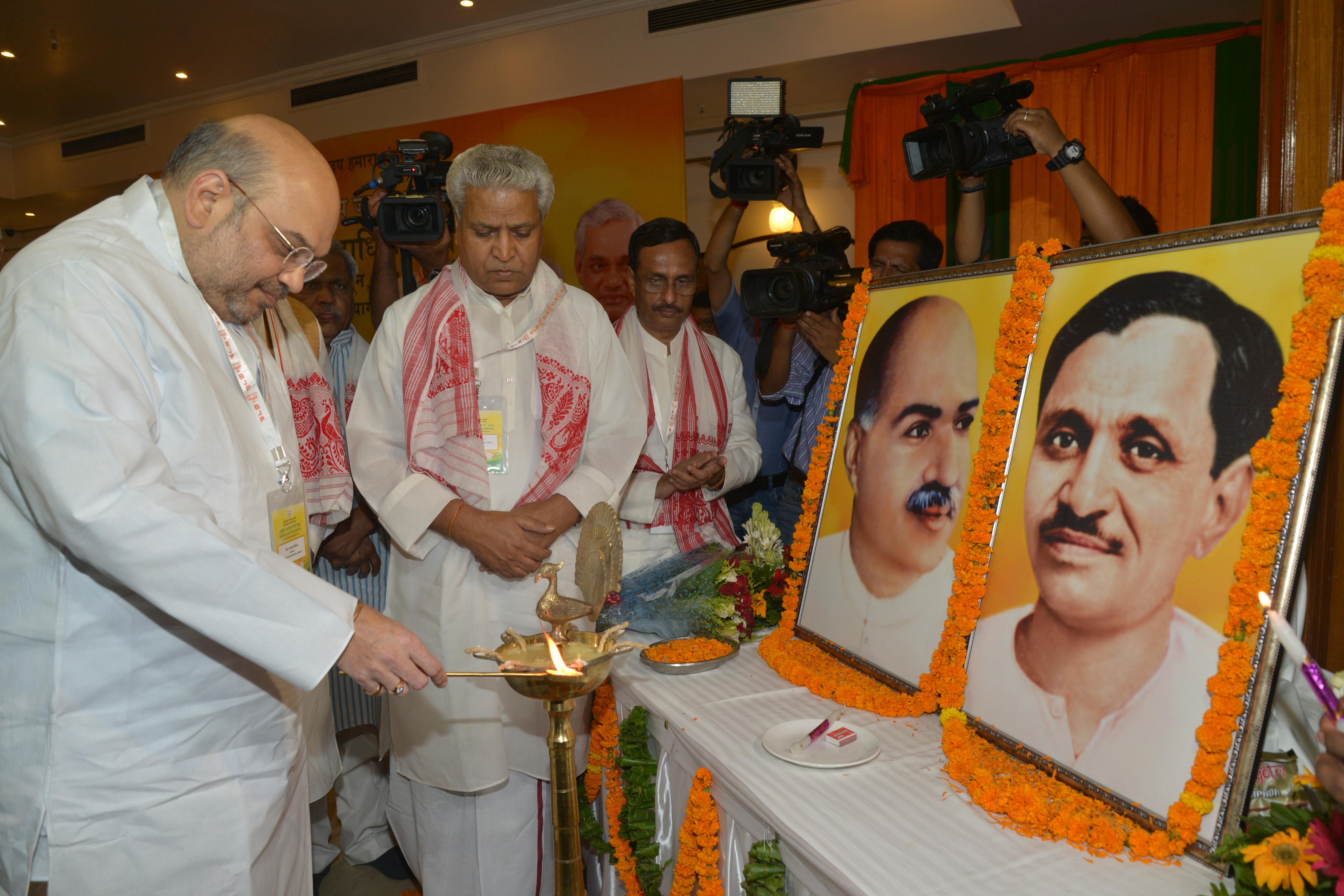 BJP National President, Shri Amit Shah inaugurating BJP National Office Bearers Meeting in Allahabad (Uttar Pradesh) on June 12, 2016