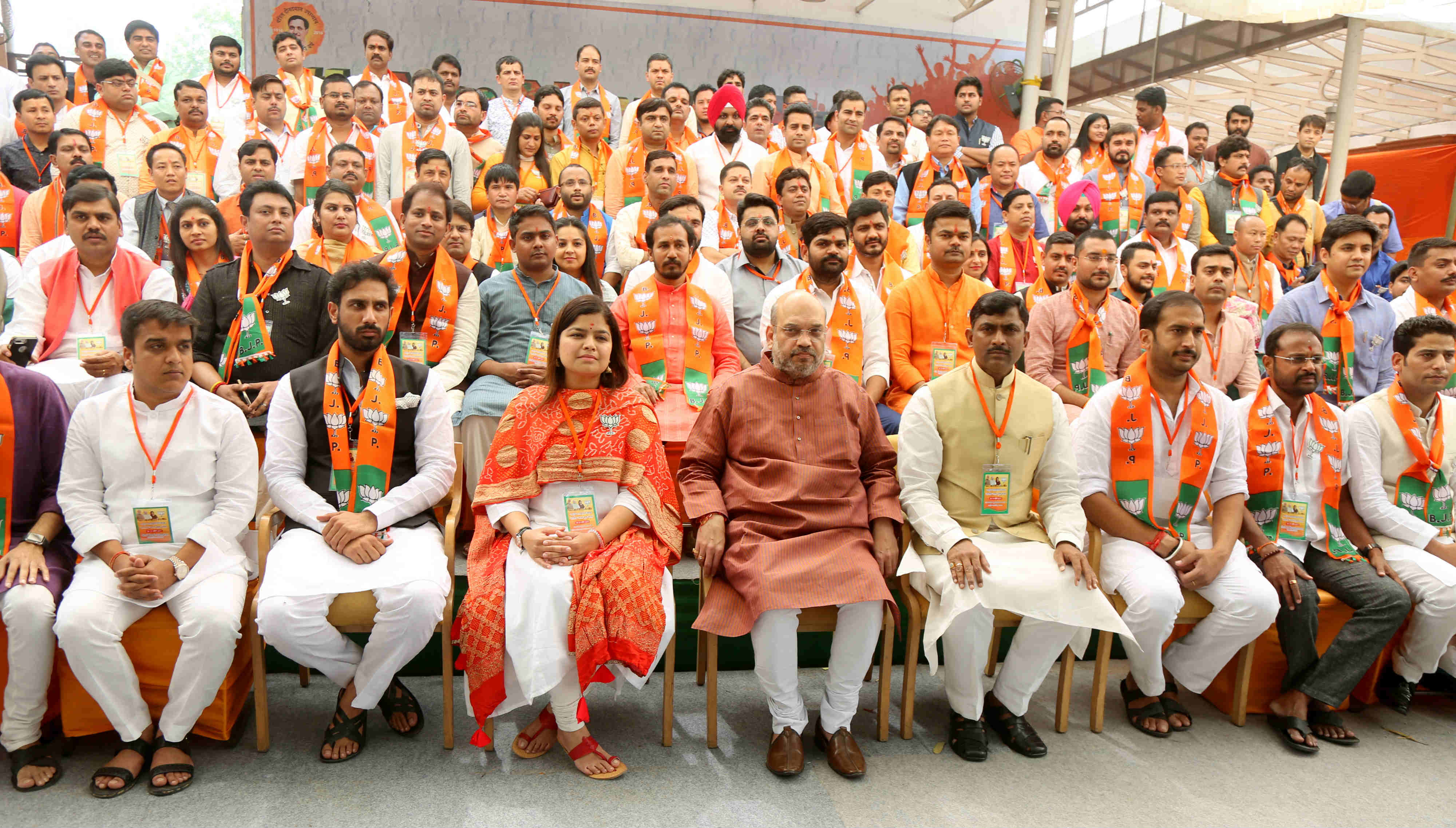 BJP National President, Shri Amit Shah inaugurating BJYM National Executive Meeting at 11, Ashoka Road, New Delhi on April 18, 2017