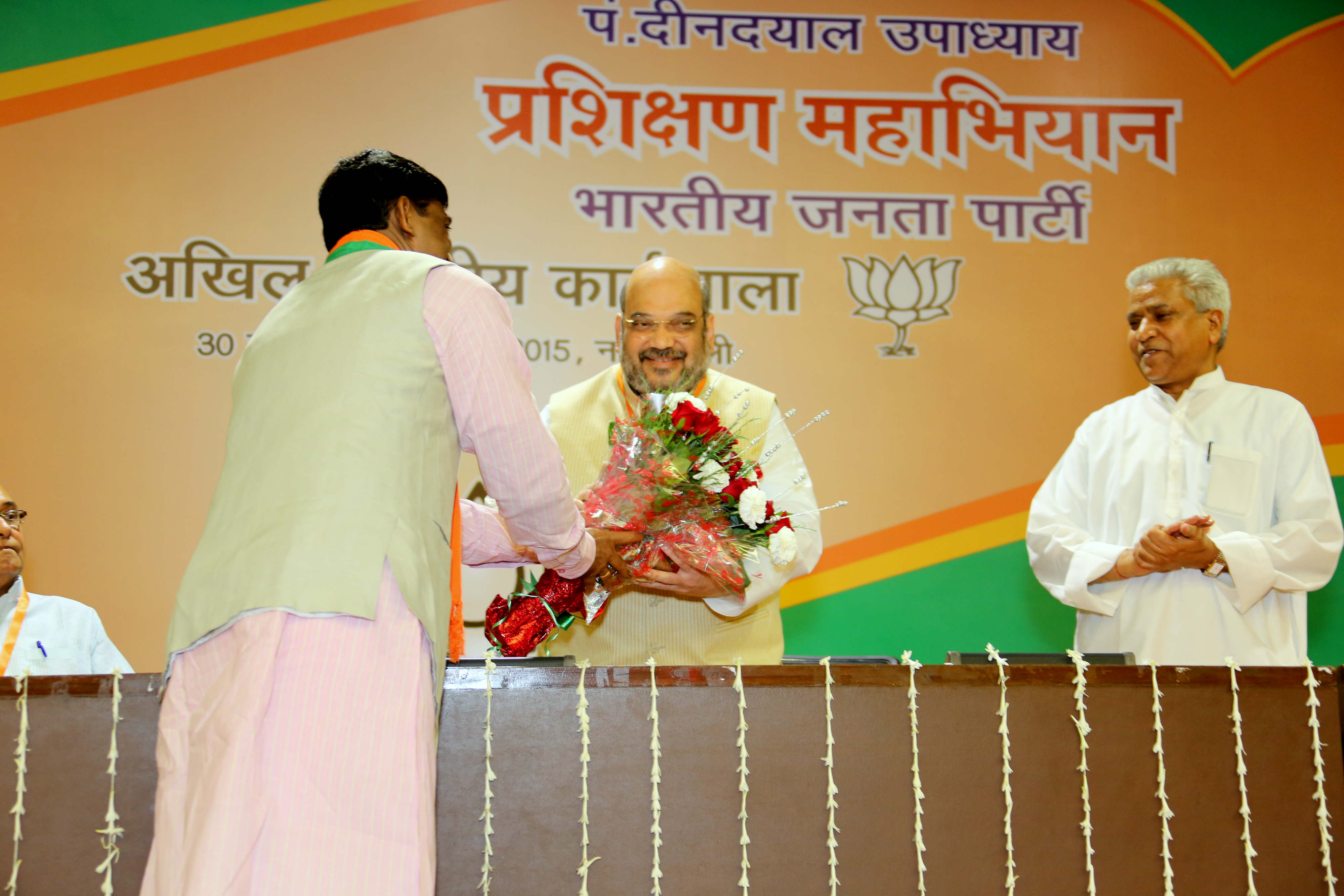 BJP National President, Shri Amit Shah inaugurating "Karyakarta Prashikshan Abhiyan" on July 01, 2015