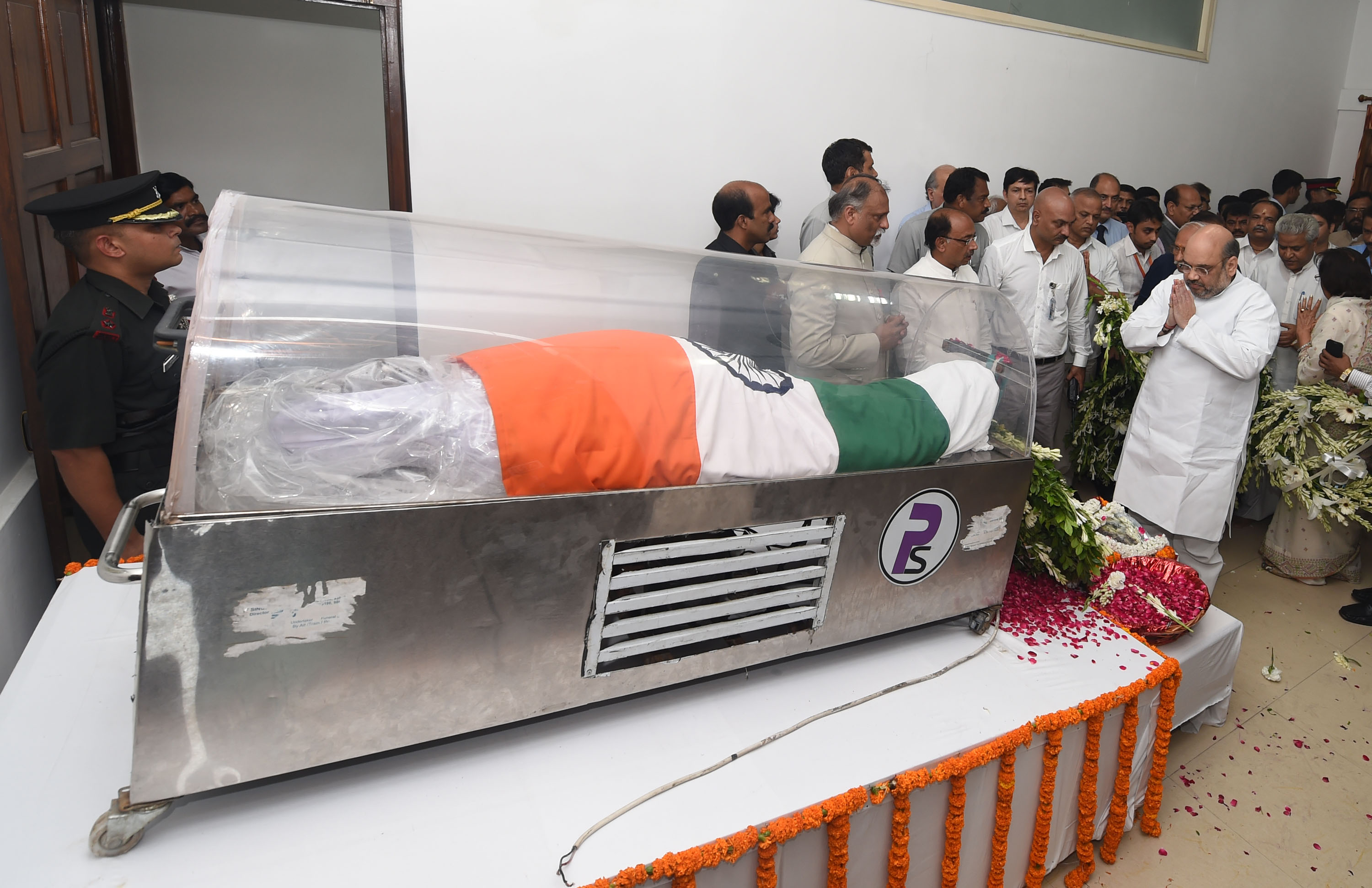 BJP National President Shri Amit Shah paying tribute to Dr. APJ Abdul Kalam on July 28, 2015