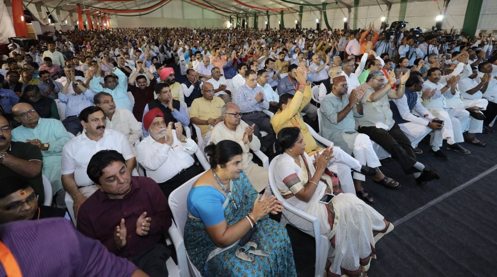 BJP National President, Shri Amit Shah released a book by Shri Kailash Narayan Sarang in Bhopal (Madhya Pradesh)