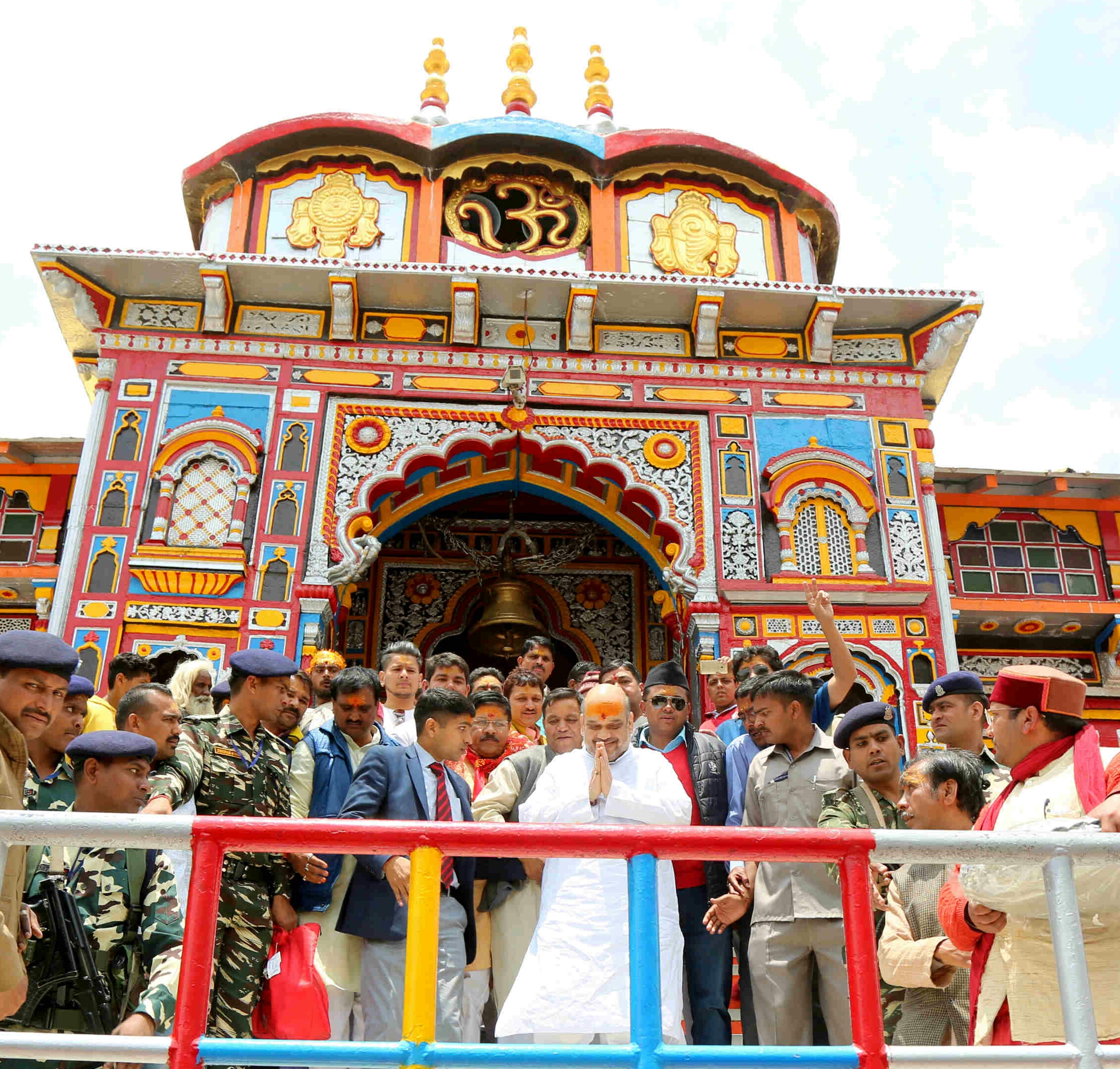 BJP National President, Shri Amit Shah visited Badrinath Temple, Uttarakhand on June 25, 2016