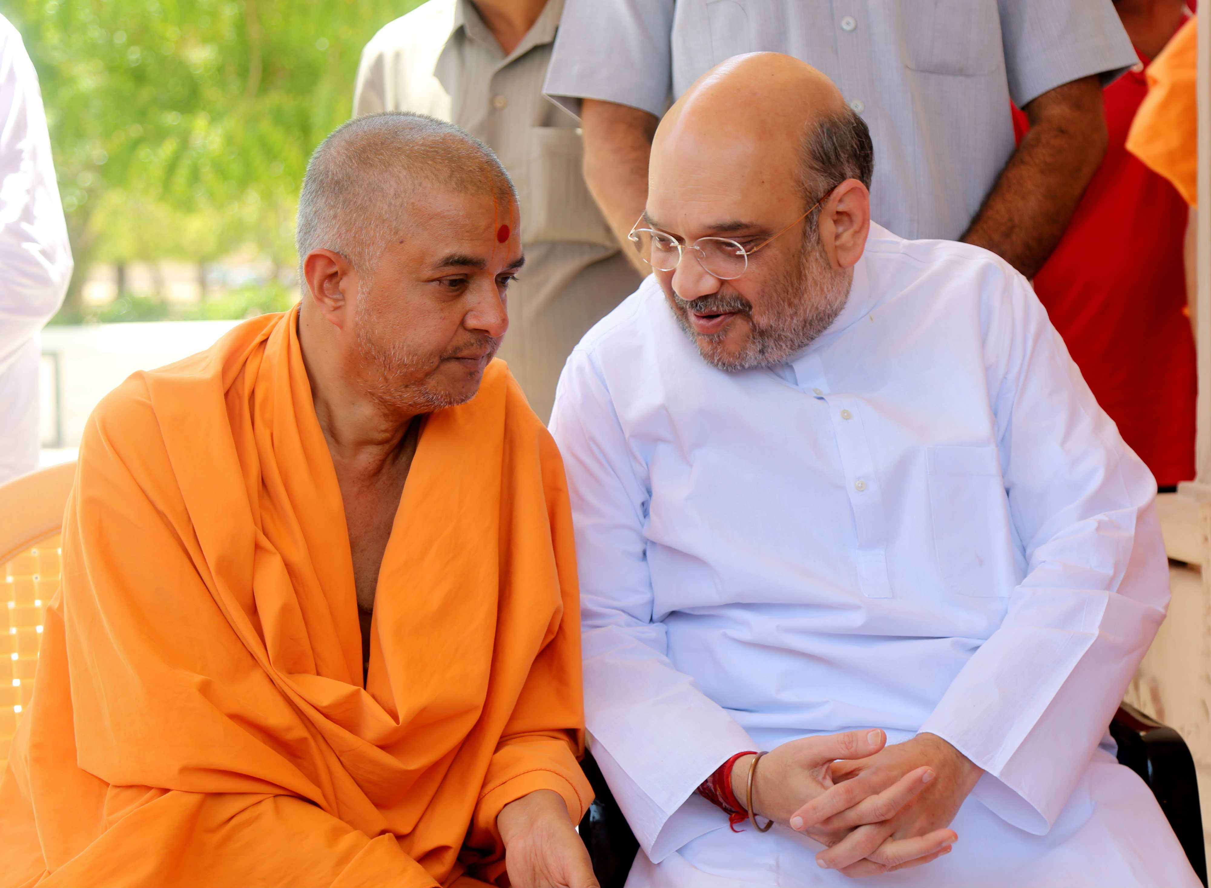 BJP National President Shri Amit Shah visited BAPS Swaminarayan Temple, Sarangpur (Gujarat) on June 08, 2016