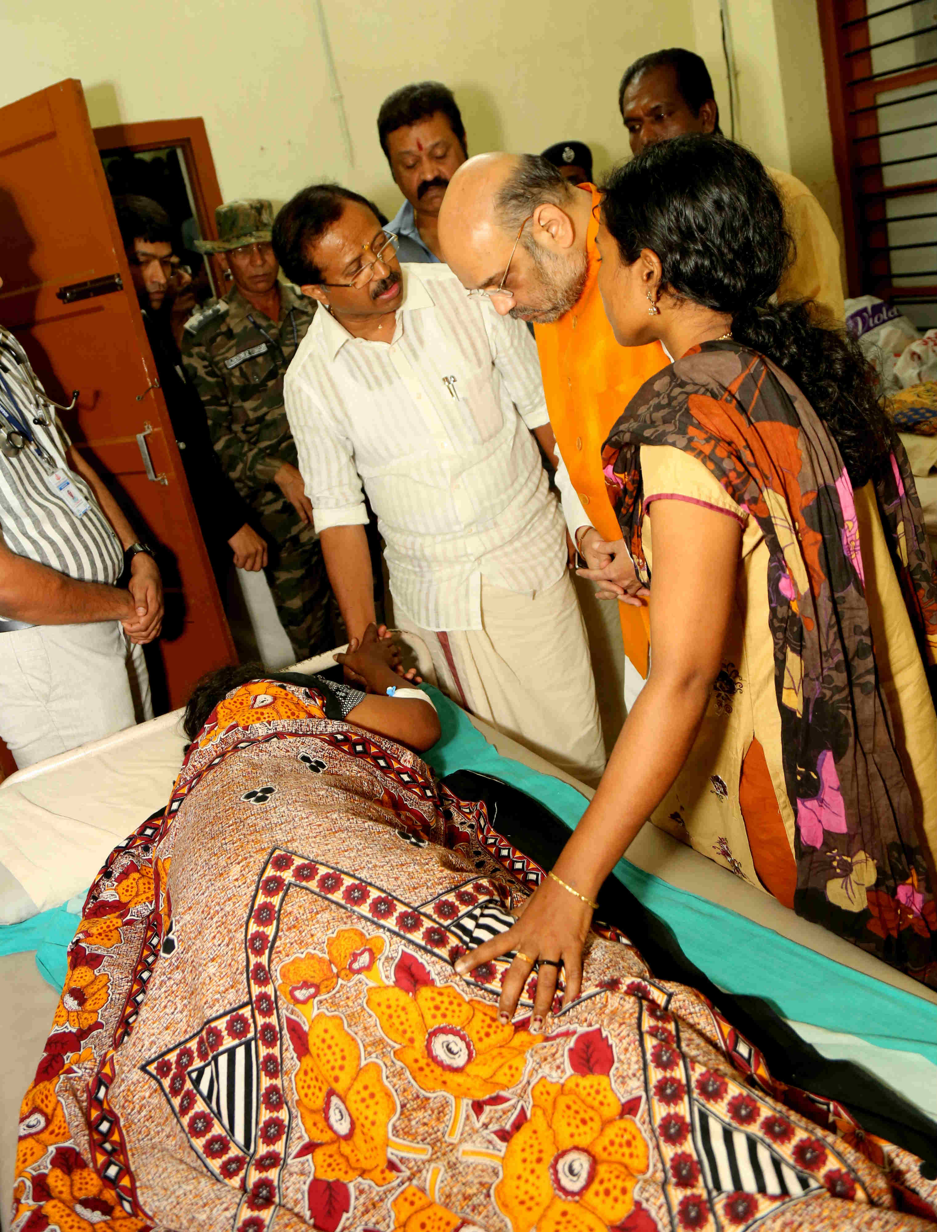 BJP National President, Shri Amit Shah visited hospital in Perumbavoor (Kerala) on May 05, 2016