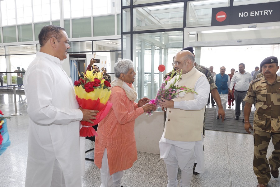 Photographs : BJP National President Shri Amit Shah's reception at Chandigarh Airport