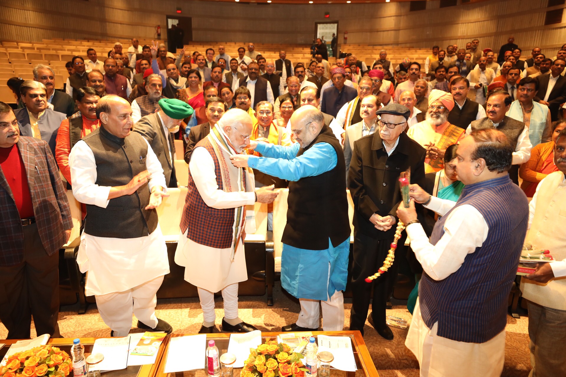 BJP Parliamentary Party meeting at Parliament Library building, New Delhi on 20 Dec 2017