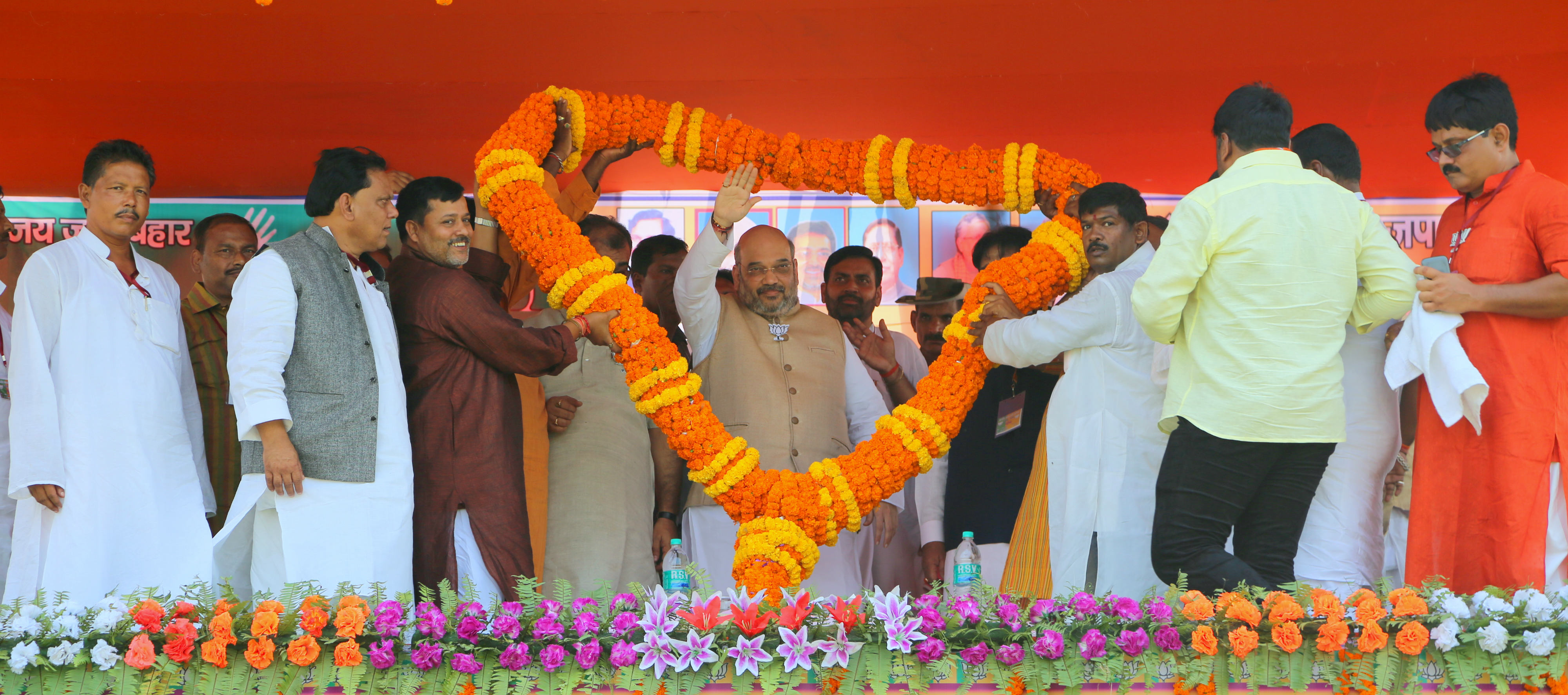 BJP President, Shri Amit Shah addressing a public rally at Purnia (Bihar) on October 03, 2015