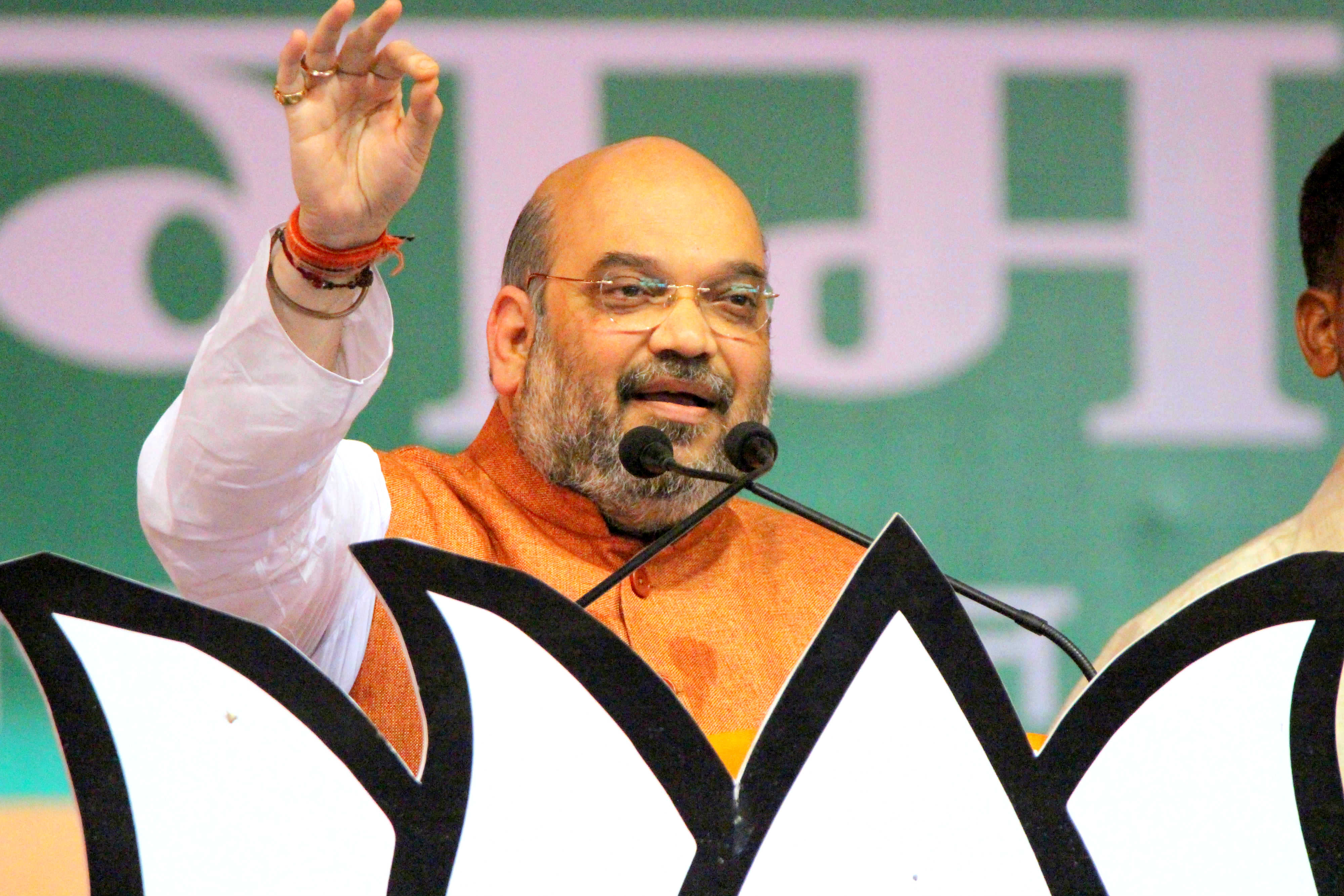 BJP President Shri Amit Shah addressing Karyakarta Samagam in Mohrabadi Ground,Ranchi, Jharkhand on April 11, 2015