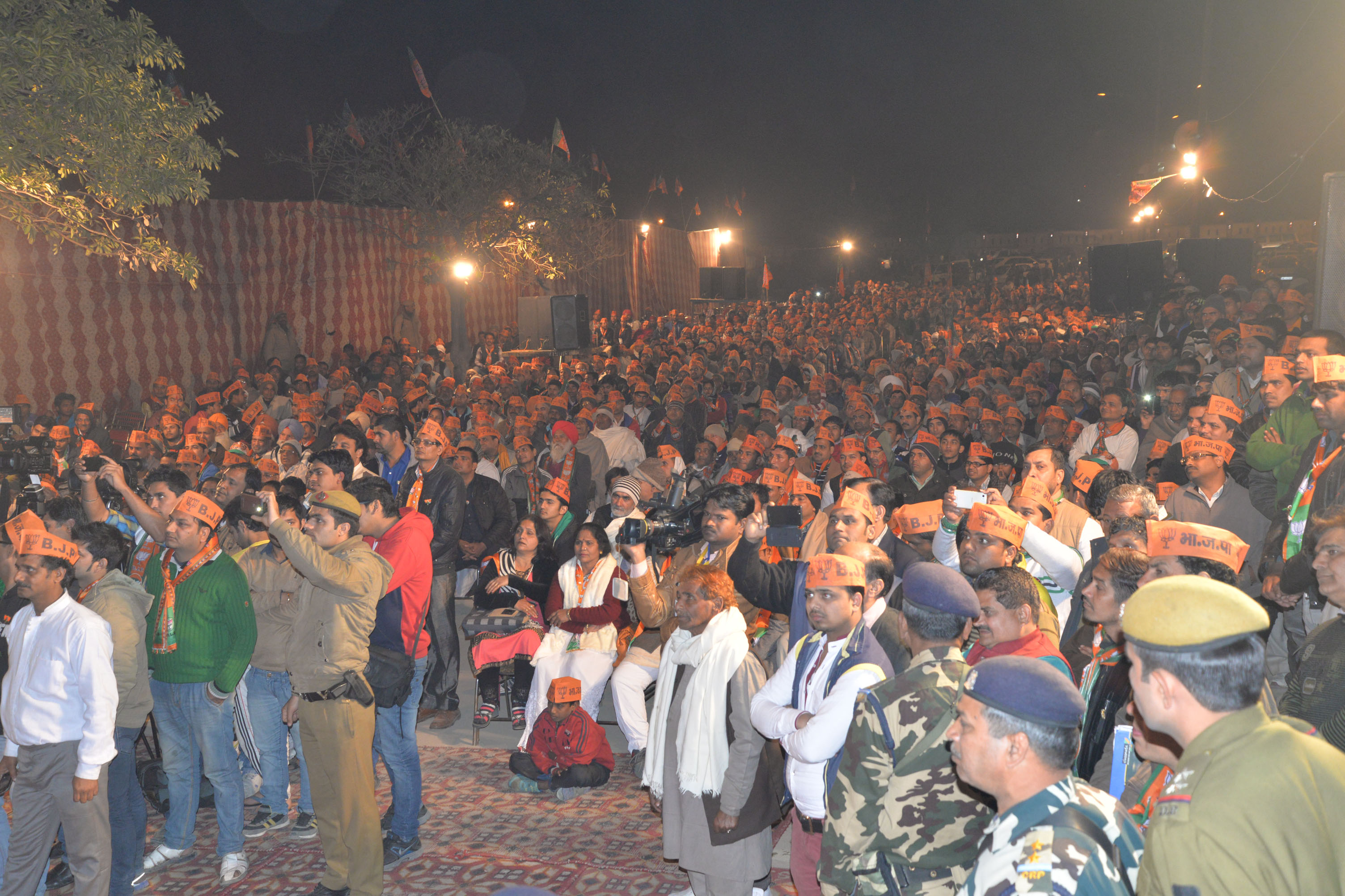 BJP President, Shri Amit Shah addrssing public meeting at Budh Vihar, Phase 1, Rithala on January 31, 2015