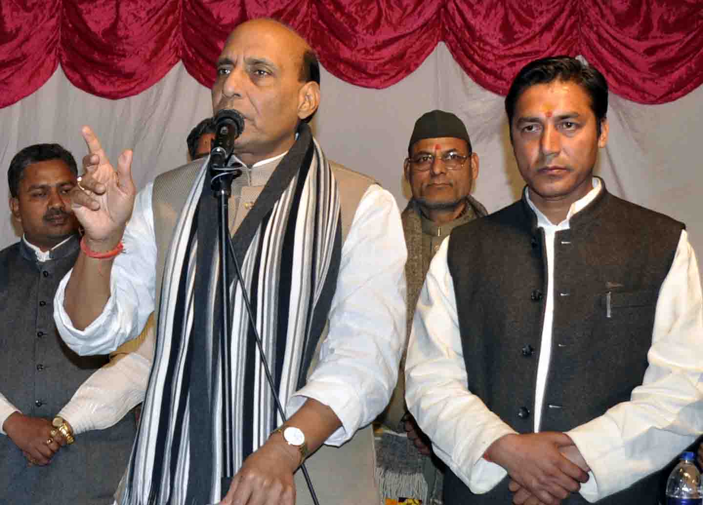 Shri Rajnath Singh, Former National President address public meeting in Uttarakhand on January 22, 2012