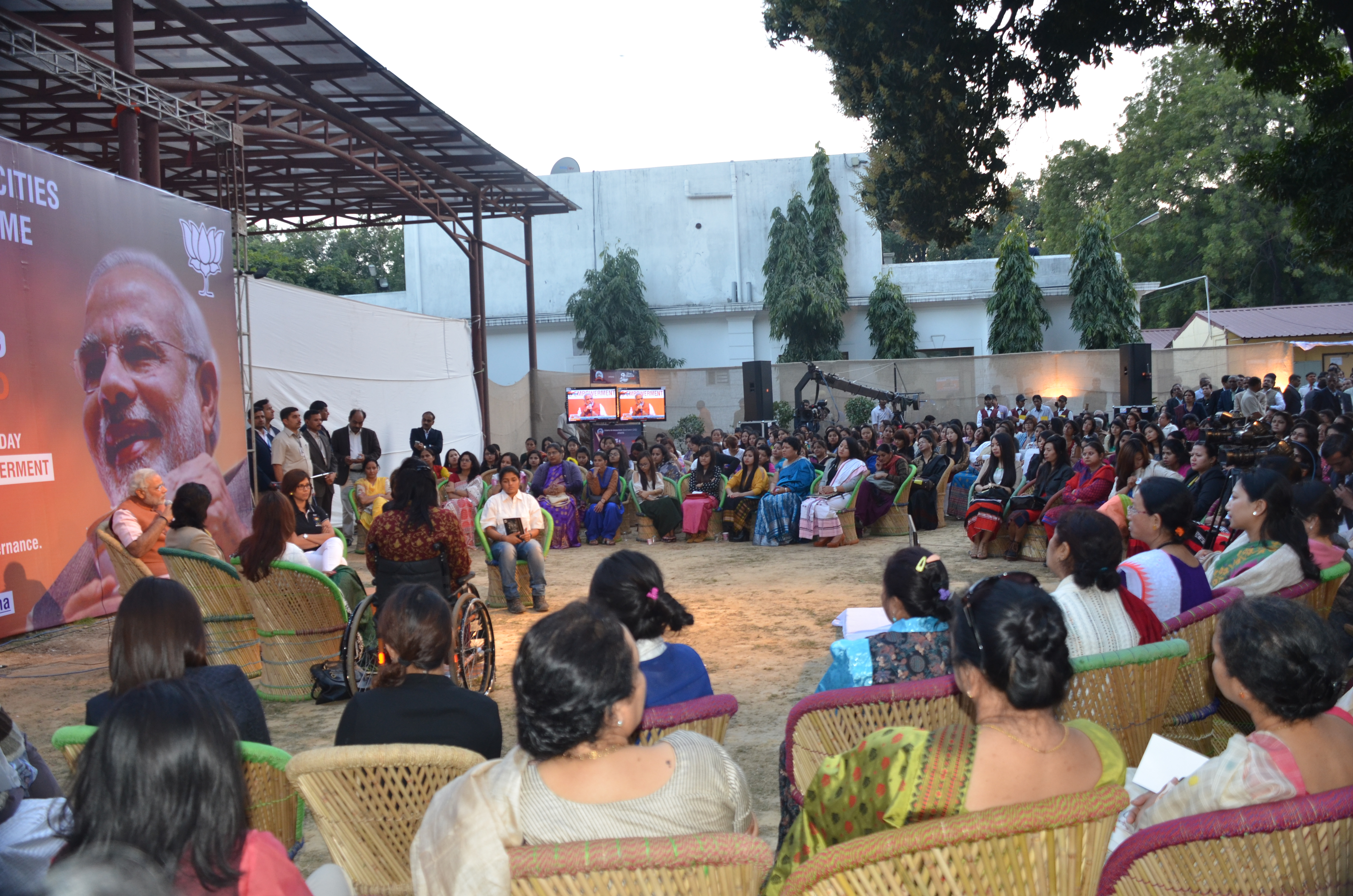 Chai Pe Charcha with Shri Narendra Modi on International Women's Day, Round 2: Women Safety and Empowerment at 11, Ashoka Road, New Delhi on March 08, 2014