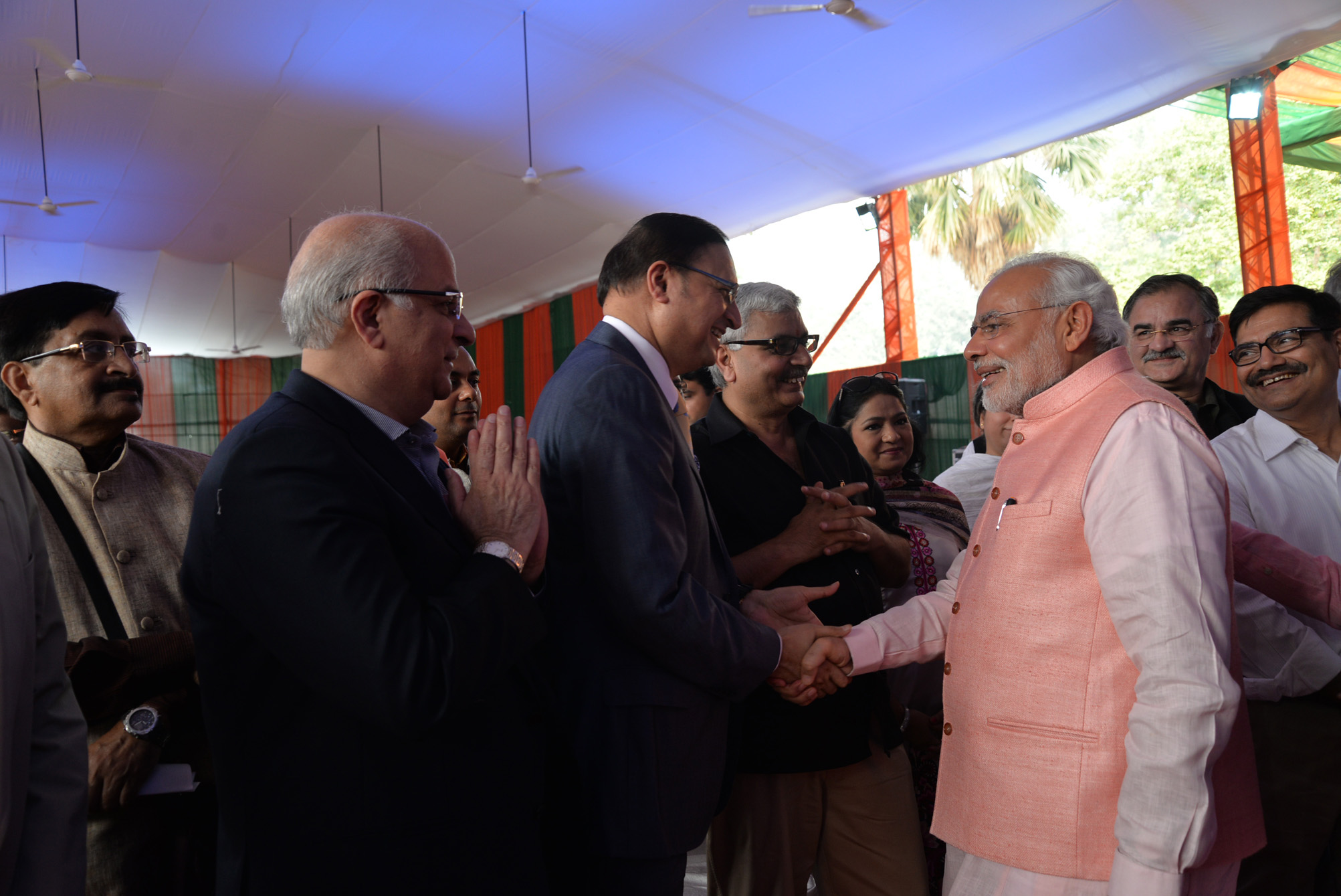 DEEPAWALI  MILAN with Hon'ble Prime Minister, Shri Narendra Modi, BJP National President, Shri Amit Shah & other Senior Leaders at 9 Ashoka Road on October 25, 2014