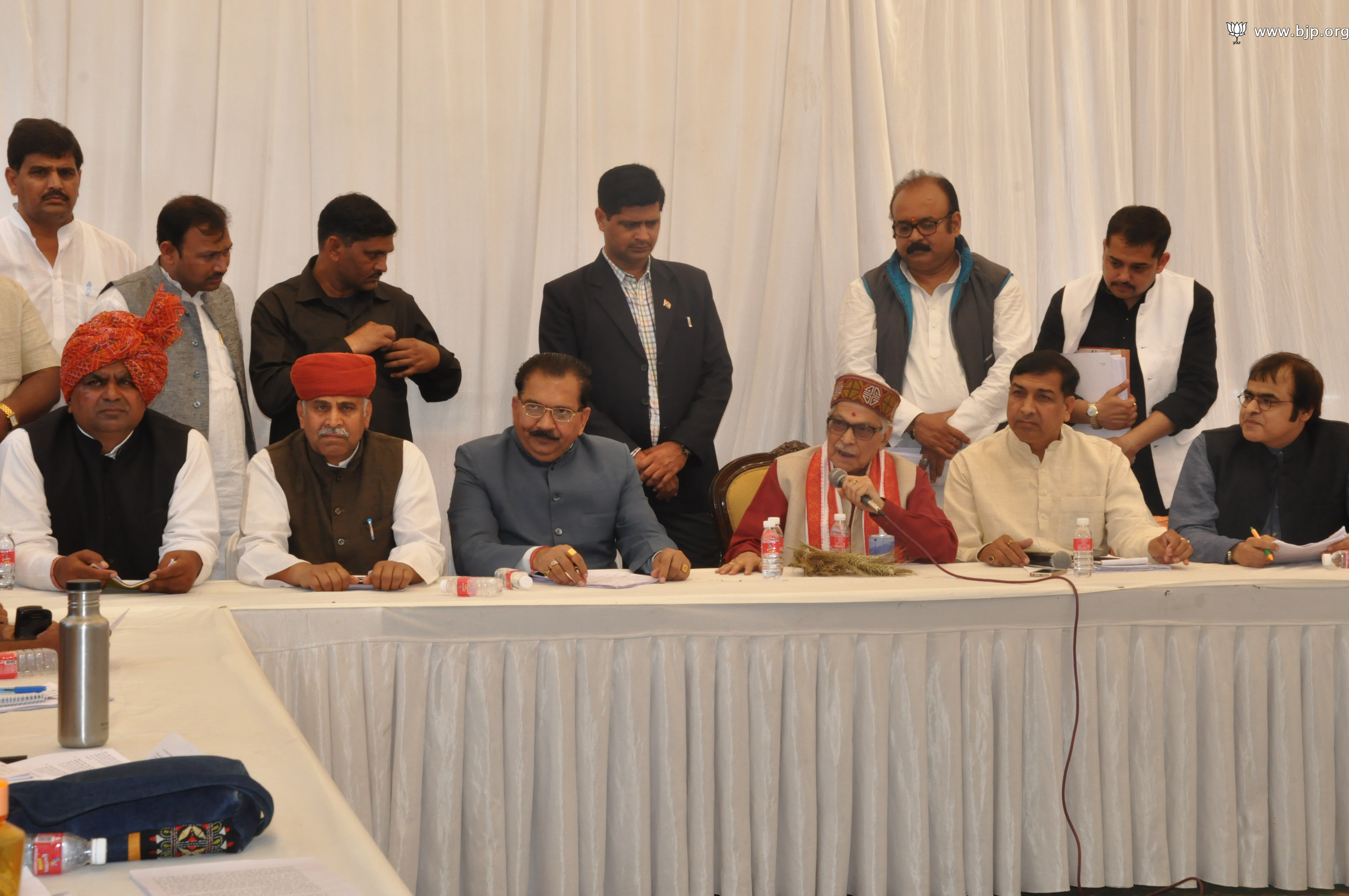 Dr. M.M. Joshi's meeting with representatives of All India Farmers organisations at his residence 6 Raisina Road on March 9, 2014