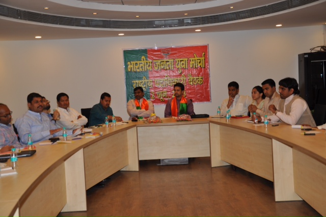 BJYM National Executive meeting in Delhi on June 02, 2013