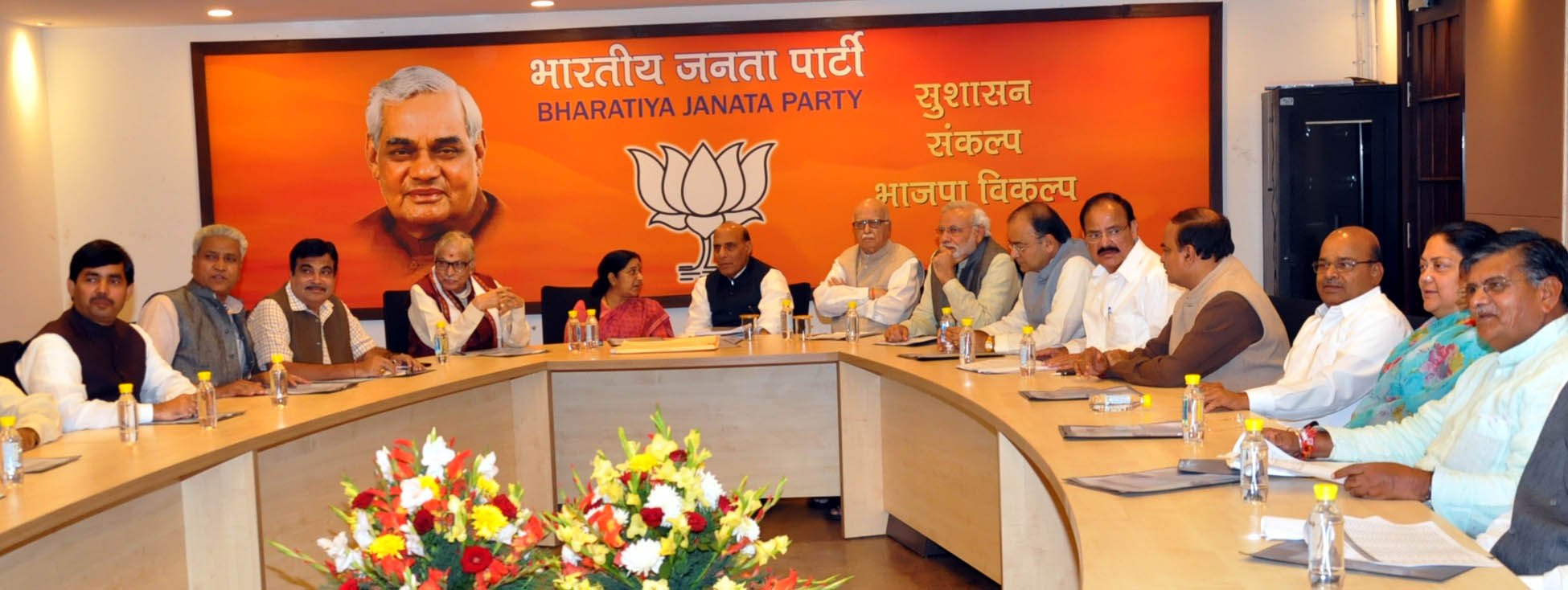 BJP Central Election Committee Meeting on Rajasthan assembly elections 2013 at 11, Ashoka Road, New Delhi on November 5, 2013