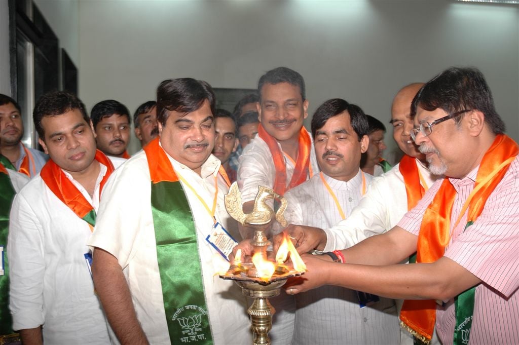 BJP National President, Shri Nitin Gadkari inaugurating BJP National Media Workshop at Constitutional Club on September 13, 2010