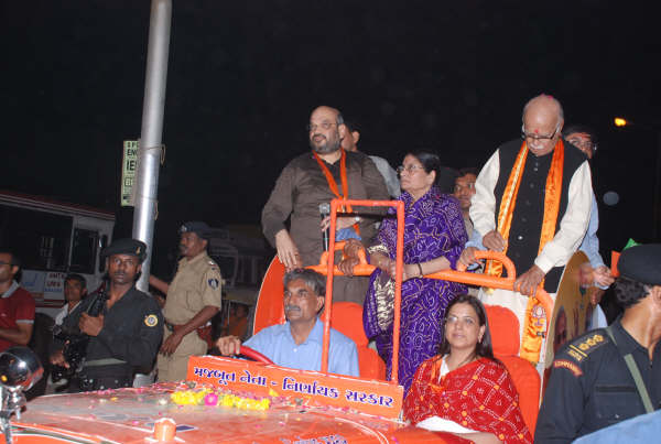 Shri L.K. Advaniji, during Lok Sabha Election campaign in Ahmedabad (Gujarat) on April 26, 2009