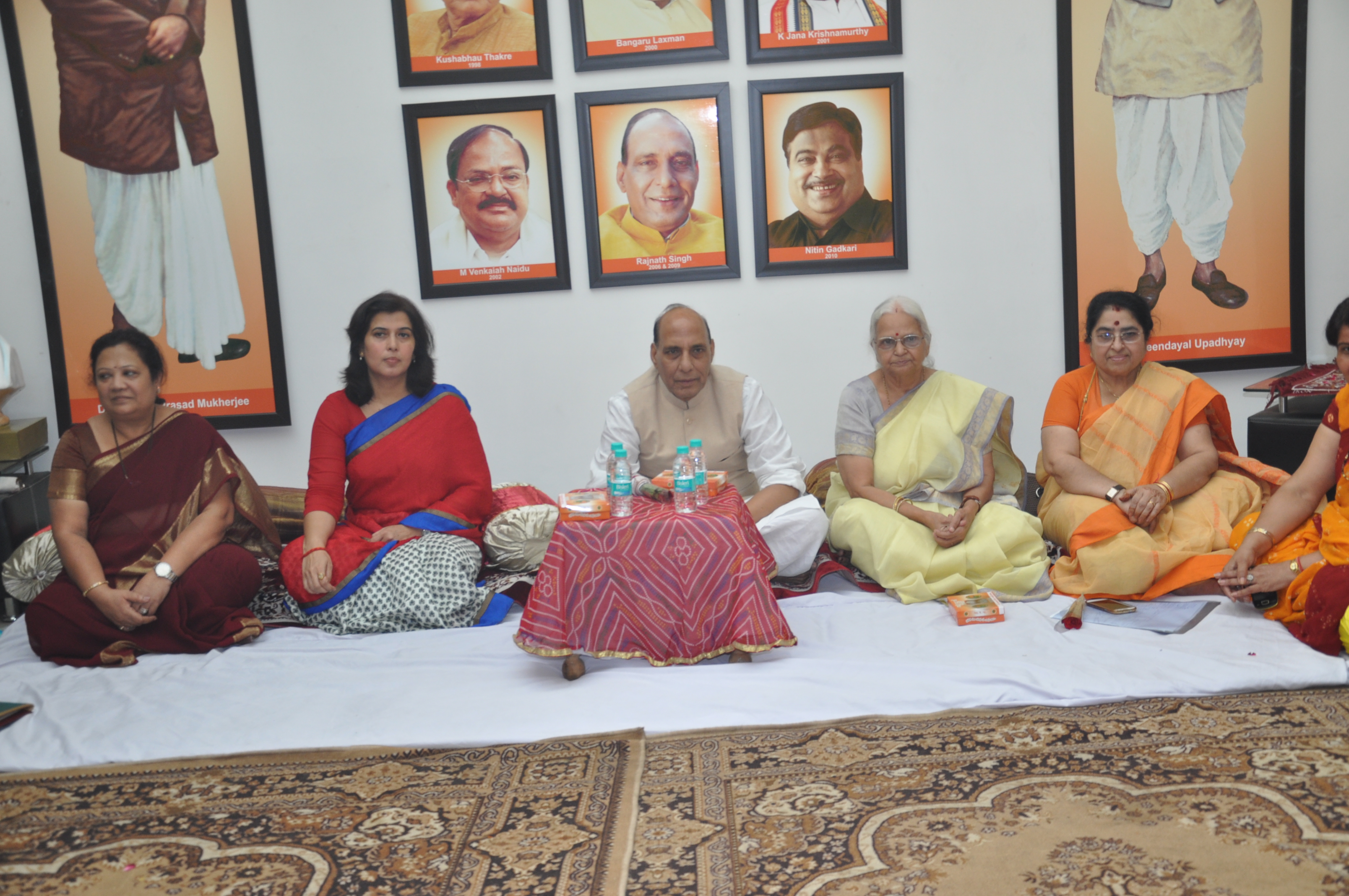 BJP President, Shri Rajnath Singh addressing Vichar Gosthi on Rashtriya Mahila Niti 2014 at 11, Ashoka Road on September 12, 2013