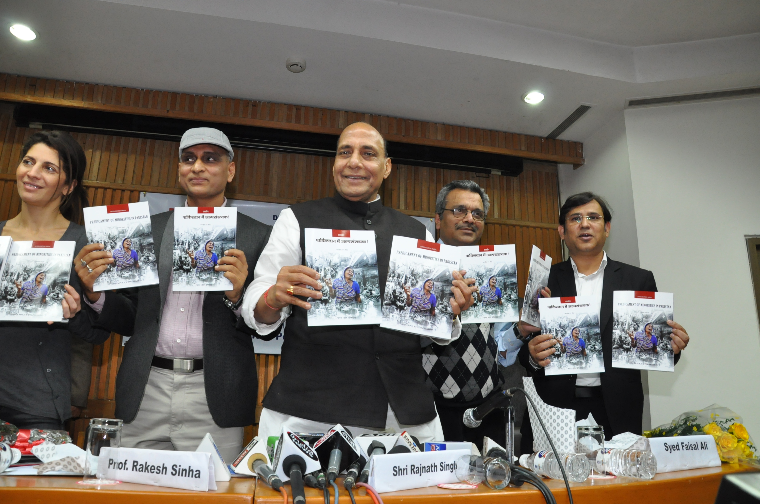 BJP National President, Shri Rajnath Singh at a book release 'Predicament of Minorities in Pakistan' and Seminar on "Minorities in Pakistan" at India International Centre Annxe, Lodhi Road, New Delhi on February 2, 2013