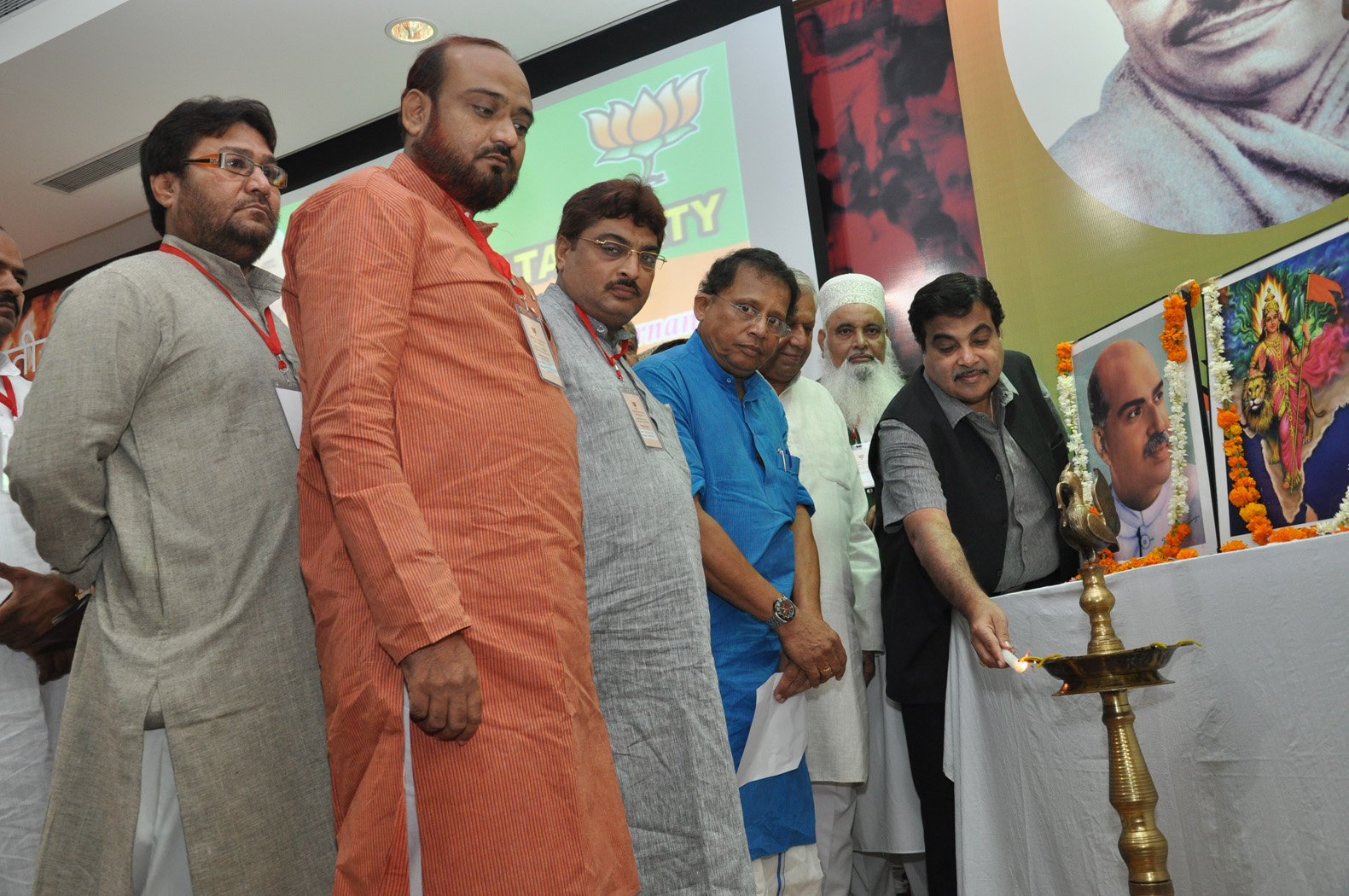 BJP National President, Shri Nitin Gadkari inaugurating National Workshop on Minority Welfare through Good Governance organised by BJP Good Governance Cell at BJP Central Office, New Delhi on July 13, 2012