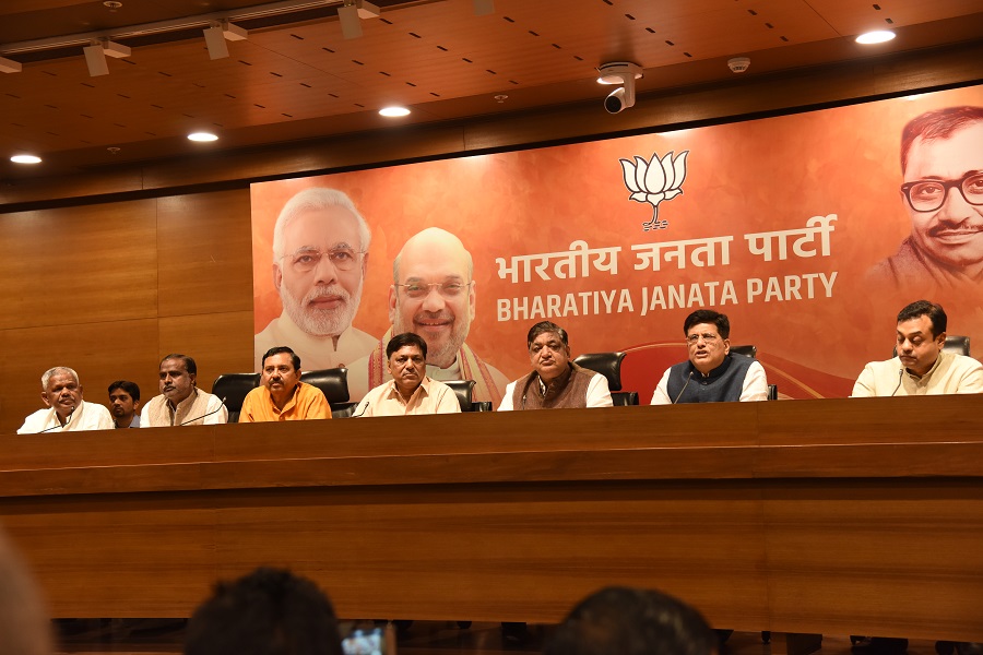  Former S.P. leader, Shri Naresh Agarwal joining BJP at 6A, Deendayal Upadhyay Marg, New Delhi