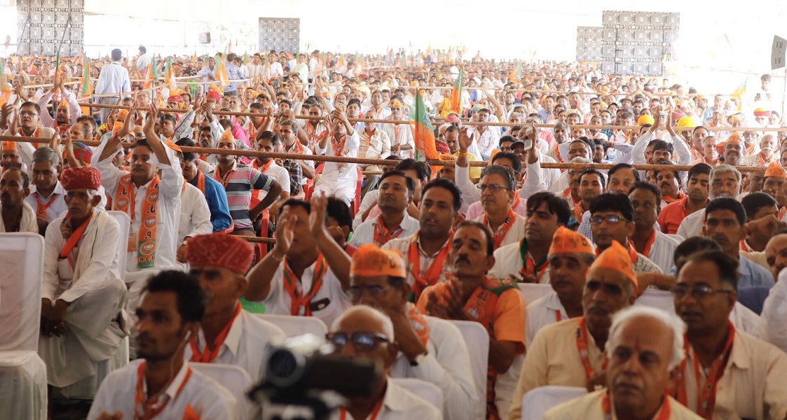 Fwd: Photographs of BJP National President Sh Amit Shah addressing Shakti Kendra Sammelan of Ajmer division in Nagaur(Rajasthan).