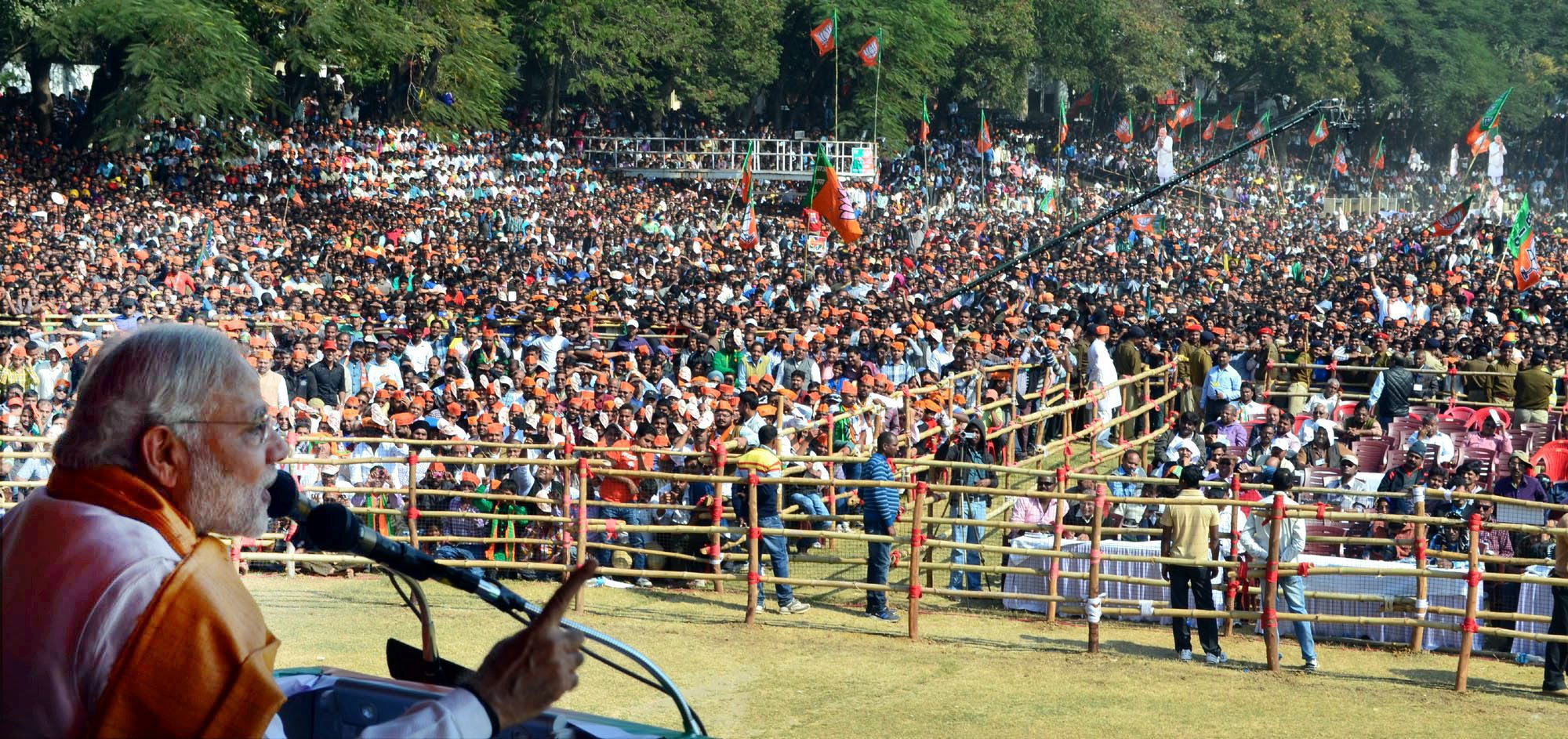 Hon'ble PM addressing public meetings in Jamshedpur (Jharkhand) on November 29, 2014