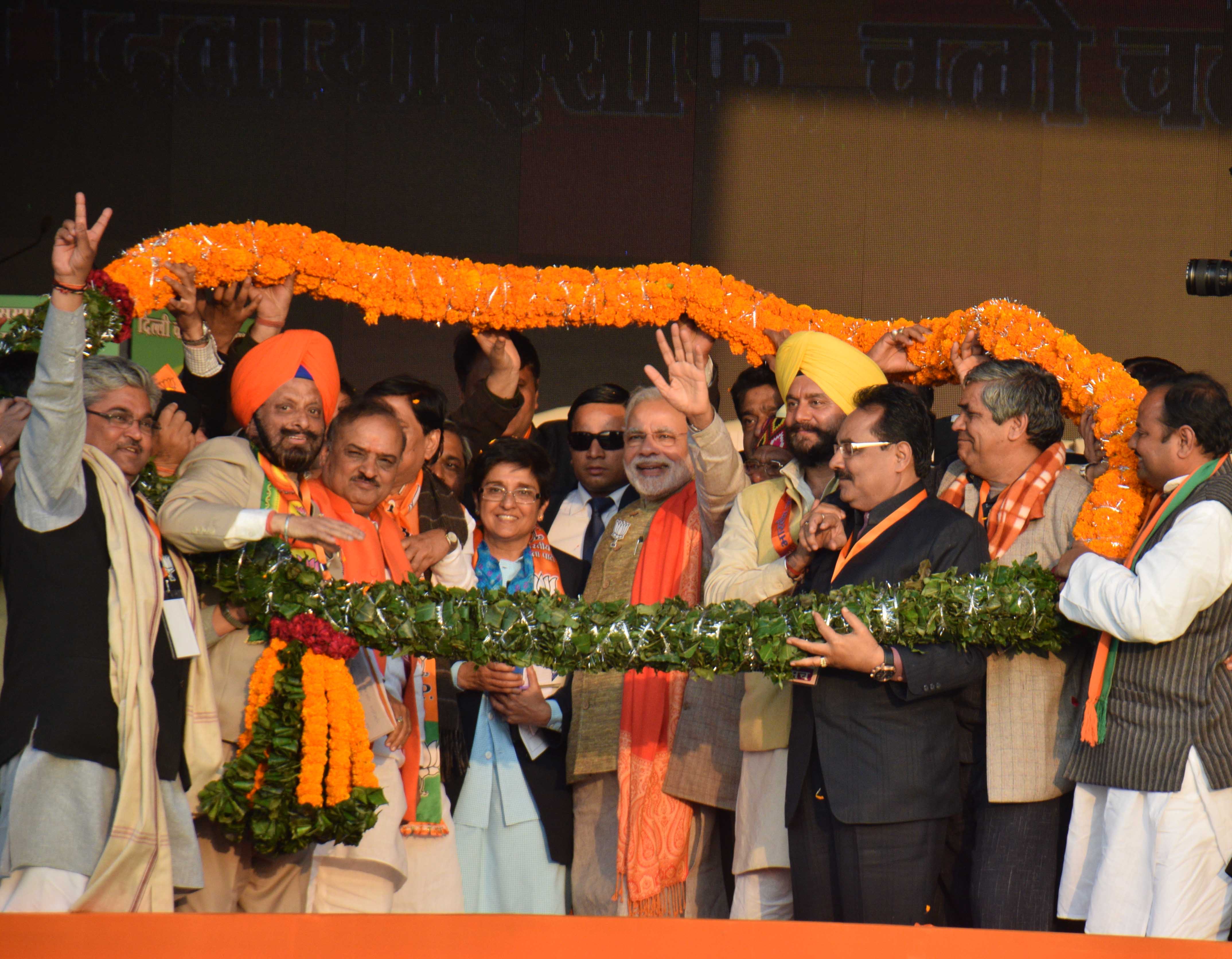 Hon'ble PM, Shri Narendra Modi addressing public meeting at CBD Ground, Karkarduma on January 31, 2015