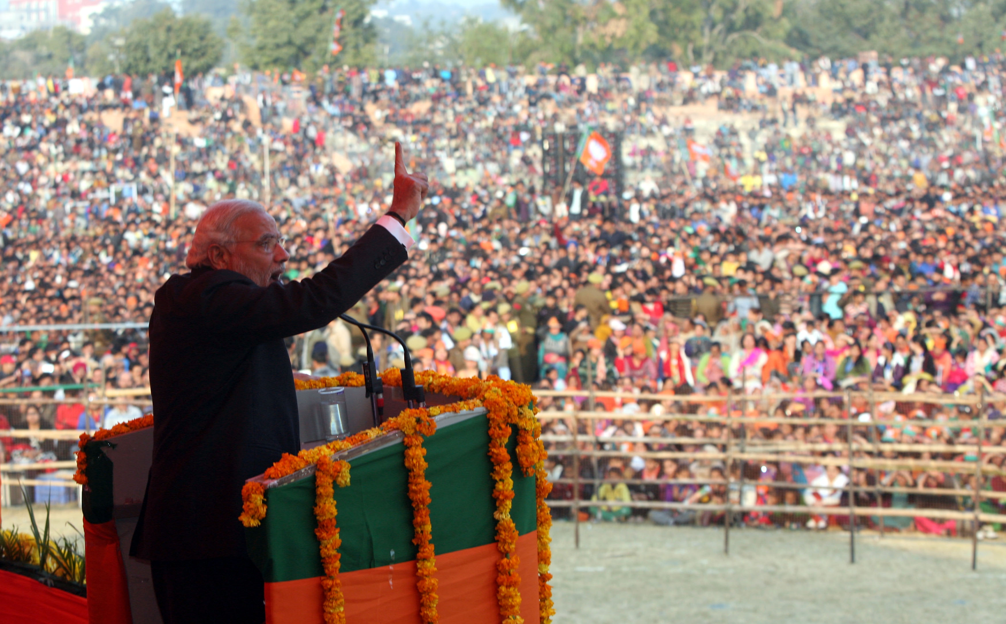 Hon'ble PM, Shri Narendra Modi addressing public meetings in Jammu on December 16, 2014