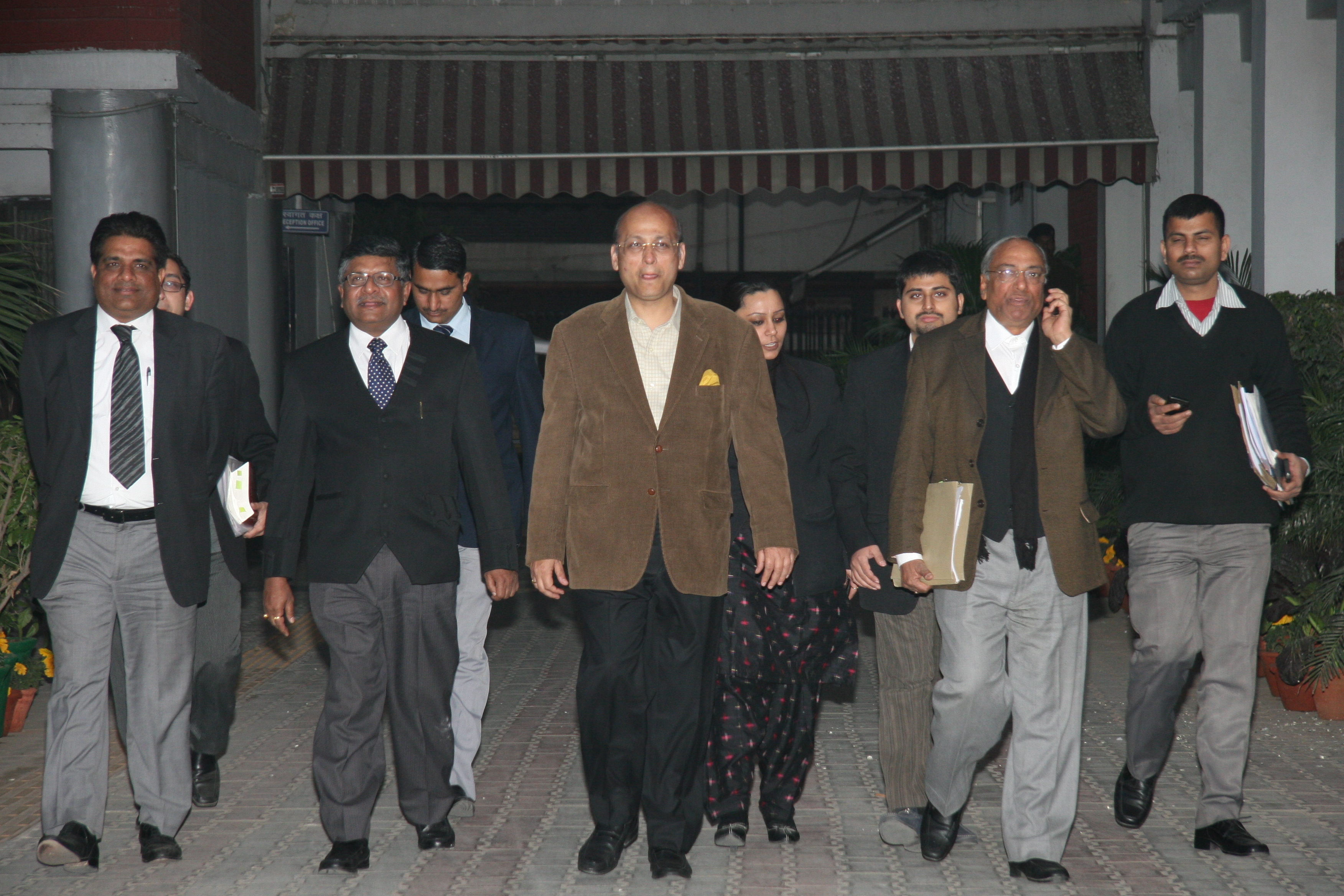 BJP delegation led by Shri Ravi Shankar Prasad meet CEC at Nirvachan Sadan on February 03, 2012