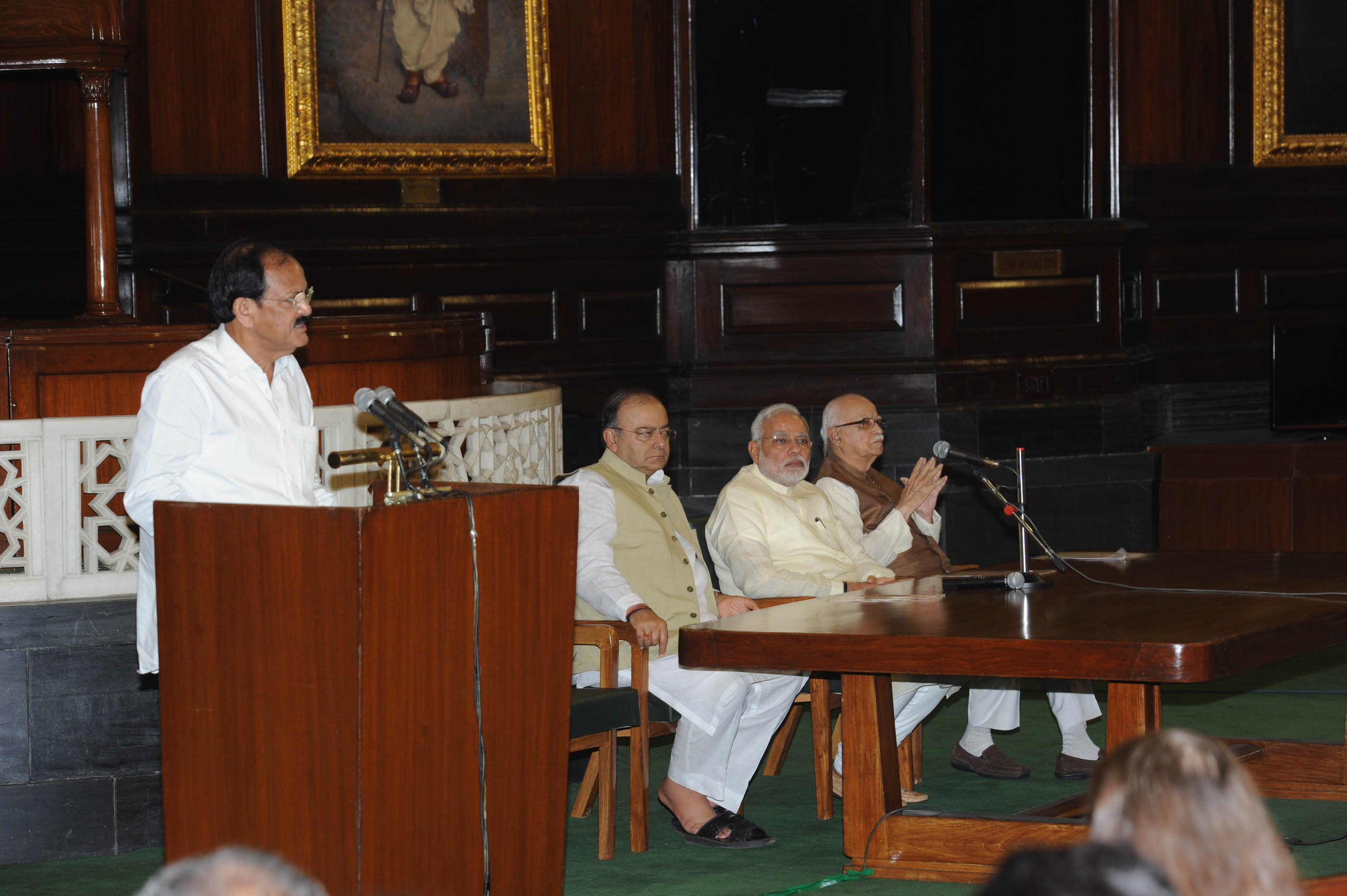 Meeting of BJP Parliamentary Party on August 05, 2014 under the Chairmanship of Prime Minister Shri Narendra Modi