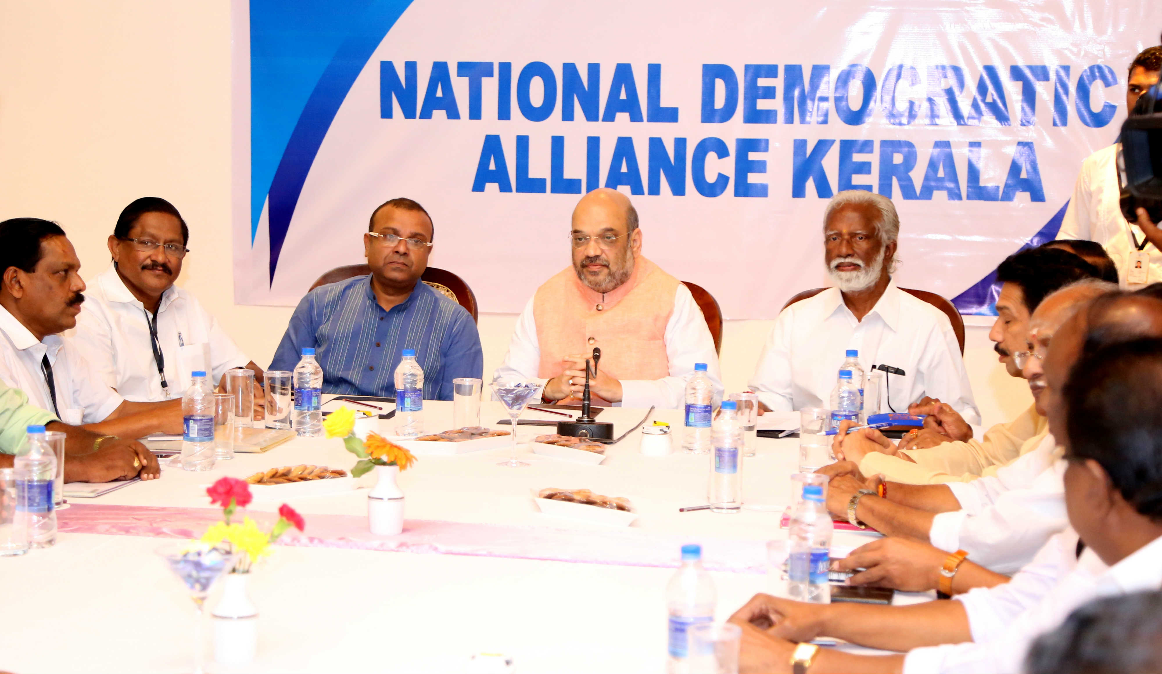 Meeting of NDA alliance of Kerala in Presence of BJP National President, Shri Amit Shah in Kozhikode (Kerala) on September 26, 2016