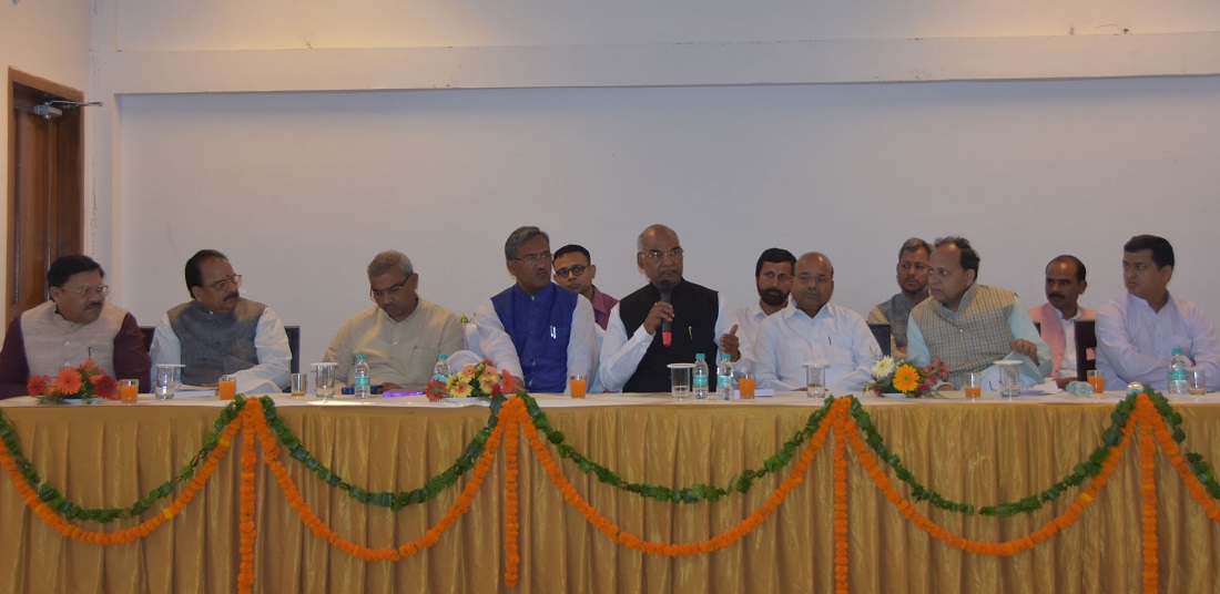 NDA Presidential nominee, Shri Ramnath Kovind met with Uttrakhand Chief Minister, Shri Trivendra Singh Rawat and State MLAs on 26 June 2017