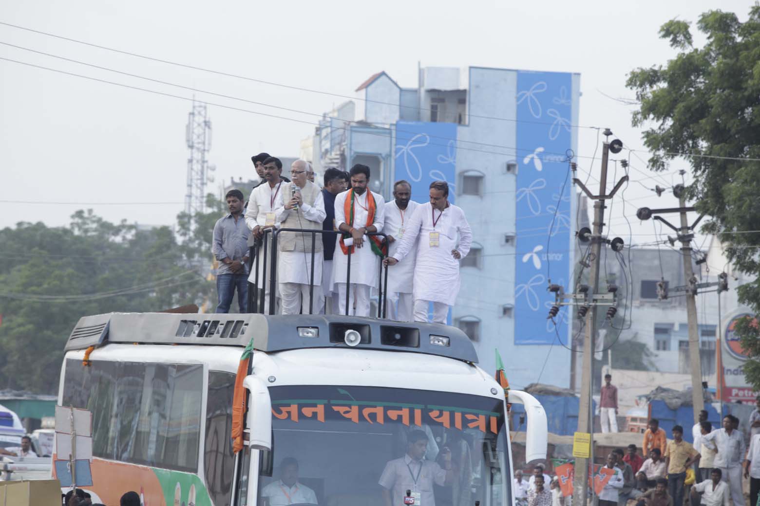 Jan Chetna Yatra at Adilabad (Andhra Pradesh) on October 18, 2011