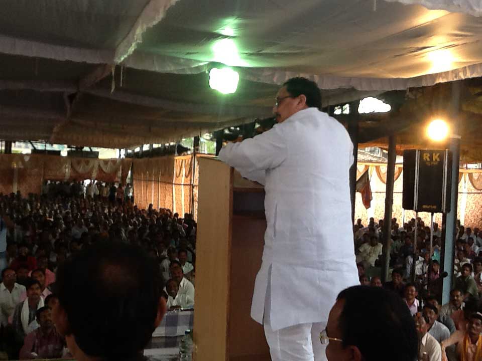 BJP National General Secretary, Shri J.P. Nadda addressing Karyakarta Sammelan at Chhattisgarh on October 23, 2013